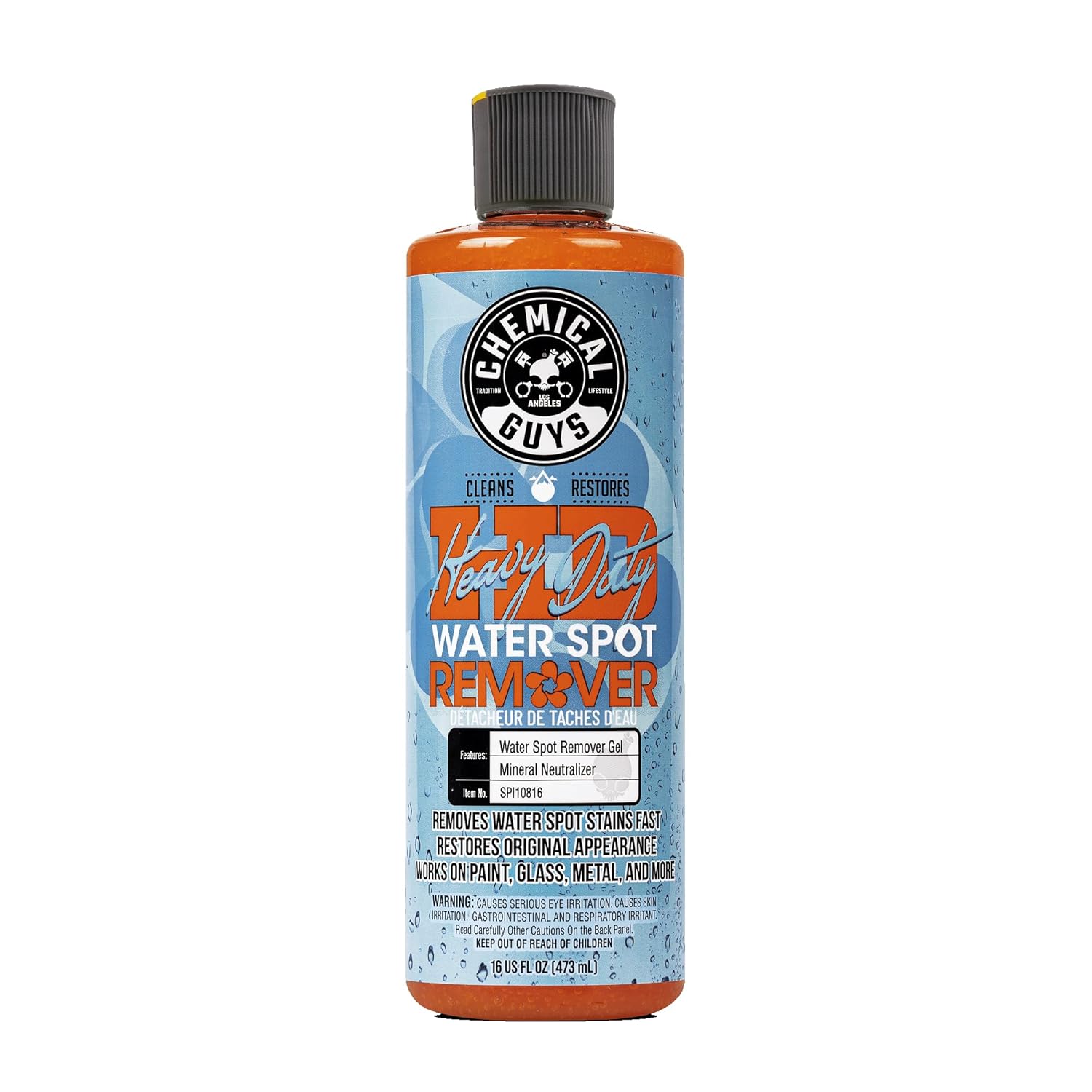 Chemical Guys Heavy Duty Water Spot Remover Gel for Paint Glass and Metal - Mineral and Water Spot