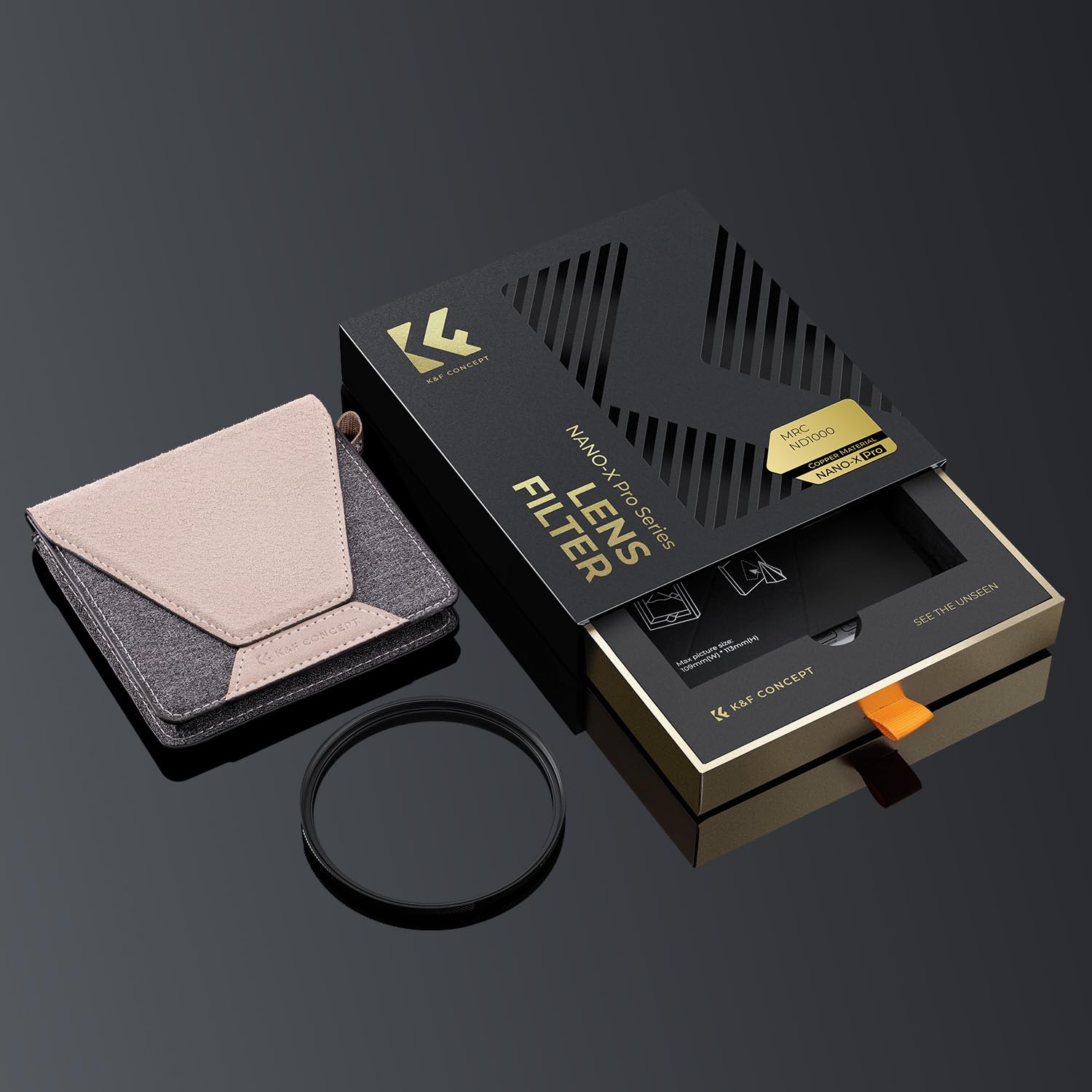 K&F CONCEPT ND1000 Filter 67mm Graufilter (10 Blendenstufen) | Messingrahmen, ultradünn,0,15% Reflektivität, Multi-Beschichtung,Flaggschiff-XPRO Serie