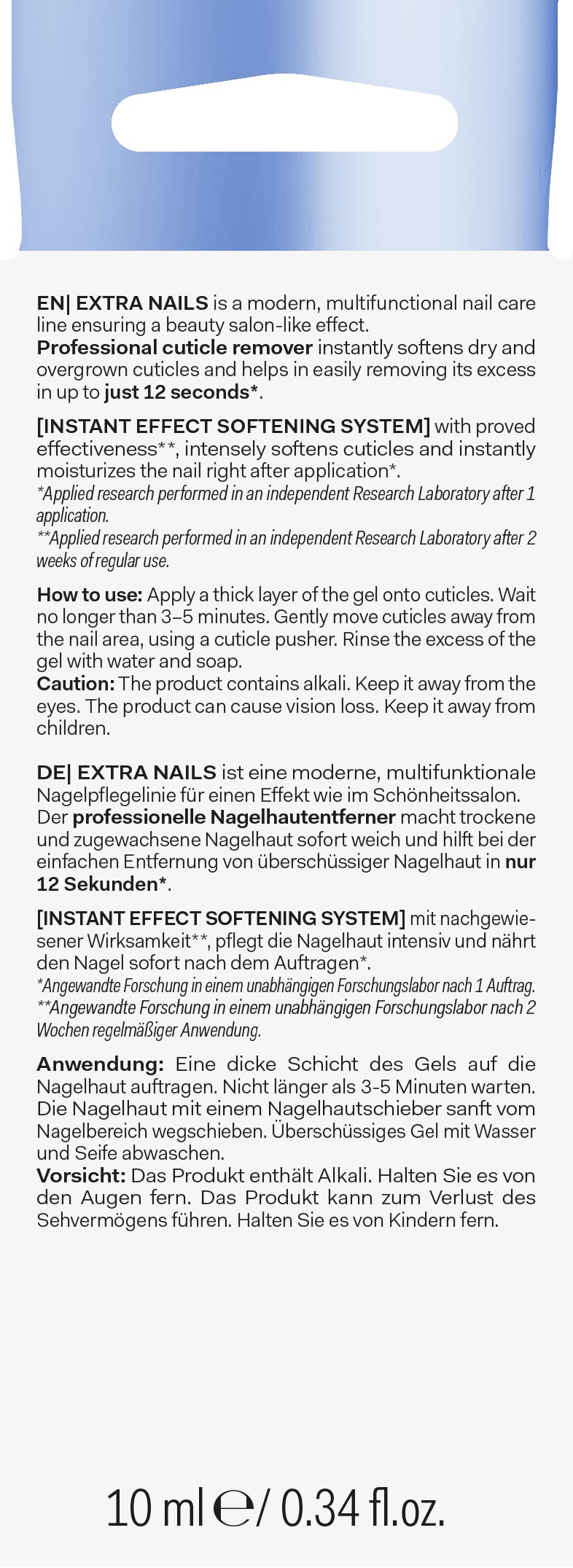 Long4Lashes Extra Nails preparat do usuwania skórek paznokci 10 ml | usuwanie skórek z ekspresowym efektem | miękkie skórki i zadbane paznokcie | manicure w domu