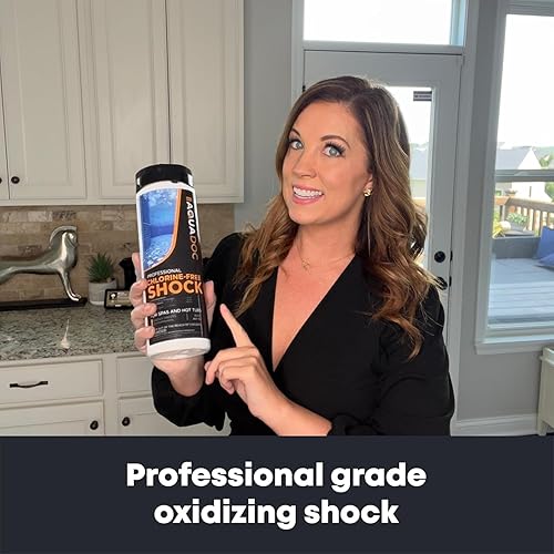 Miniatura 9 de Aquadoc - Shock de Spa Sin Cloro para Jacuzzi - 32oz (Paquete de 2) - Tratamiento Sin Cloro y Shock Mejorado para Asistir al Bromo - Hecho en EE.UU