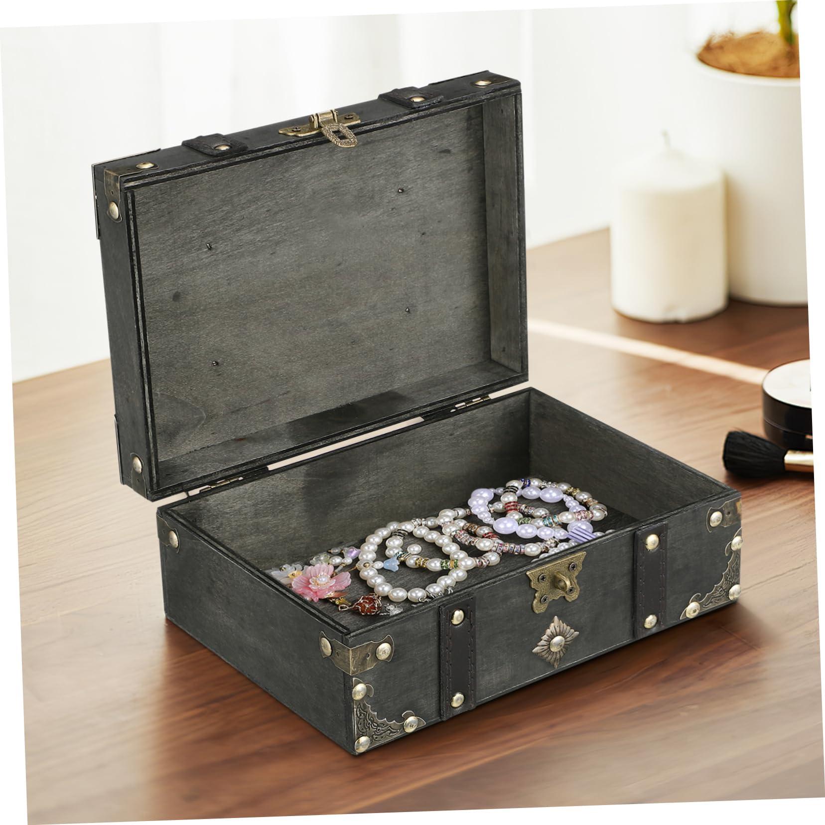 Schmuckkästchen Im Vintage-stil Mit Passwortschloss Aufbewahrungsbox Für Halsketten Ringe Und Armbänder Dekorative Schmuckschatulle Für Damen