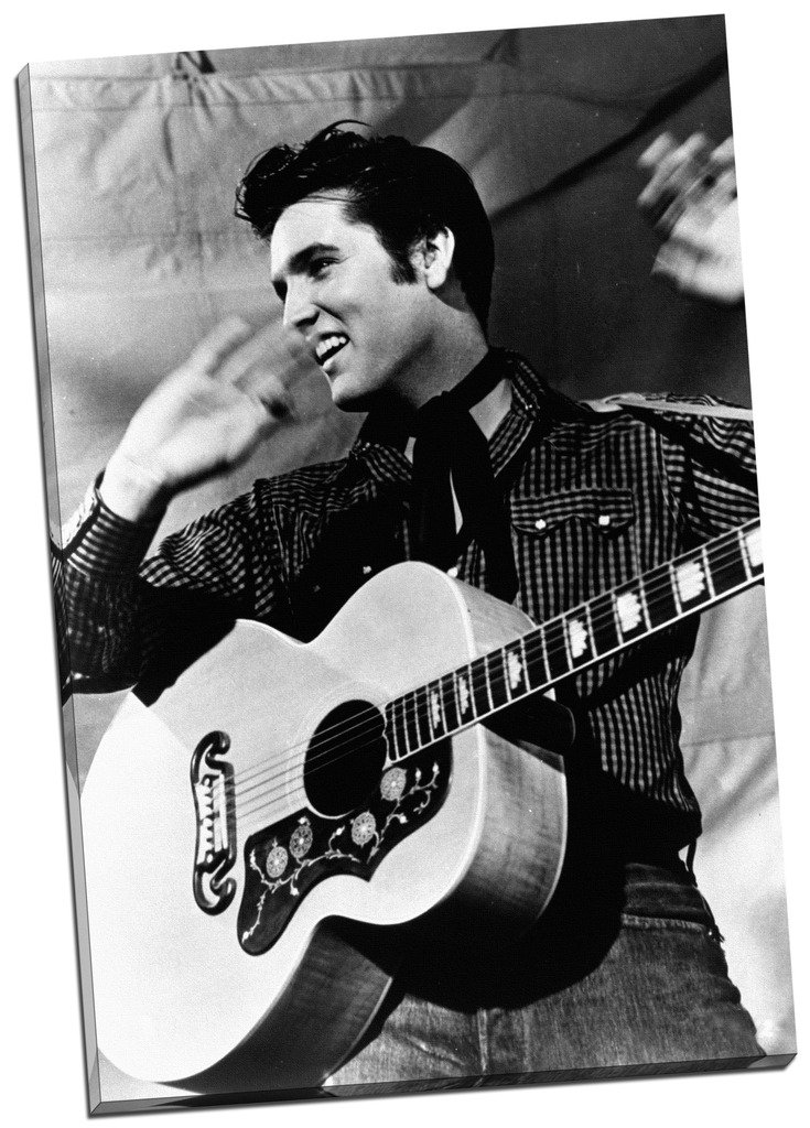 Poster Su Tela Di Elvis Presley – Stampa Artistica Moderna 50x75 Cm, Senza Cornice, Per Soggiorno, Camera E Ufficio