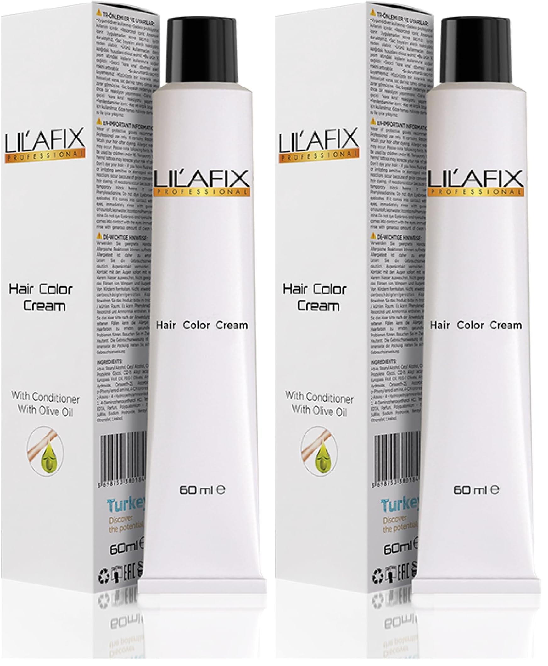 Lilafix Tüp Saç Boyası 60 ml 6.00 Yoğun Koyu Kumral (2 paketi)