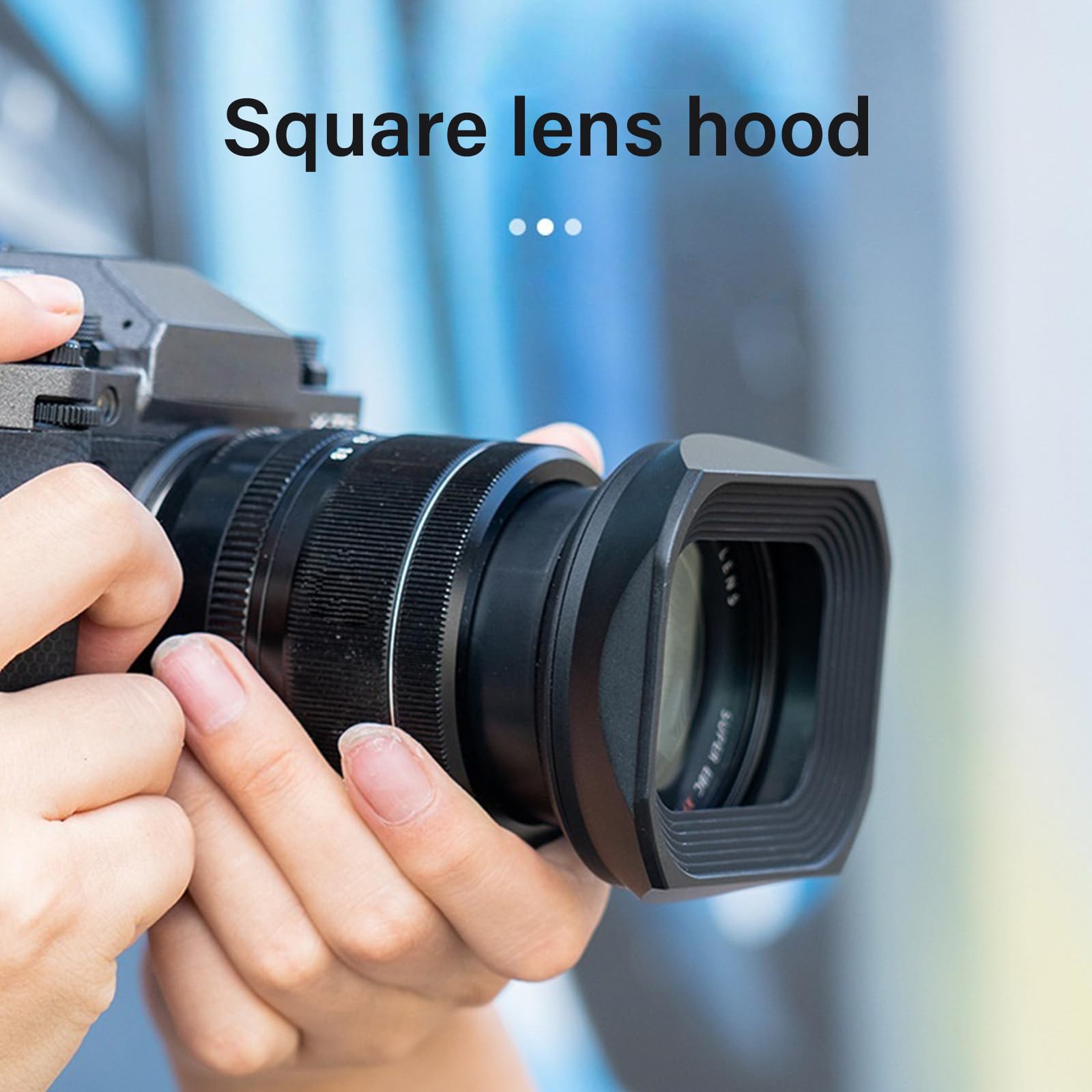 XF18-55 Supporto adattatore per obiettivo da 18-55 mm X -T30II -T30II -T30II -T30II -T30II -T30II -T30 -T20 fotocamera di protezione ombra quadrata