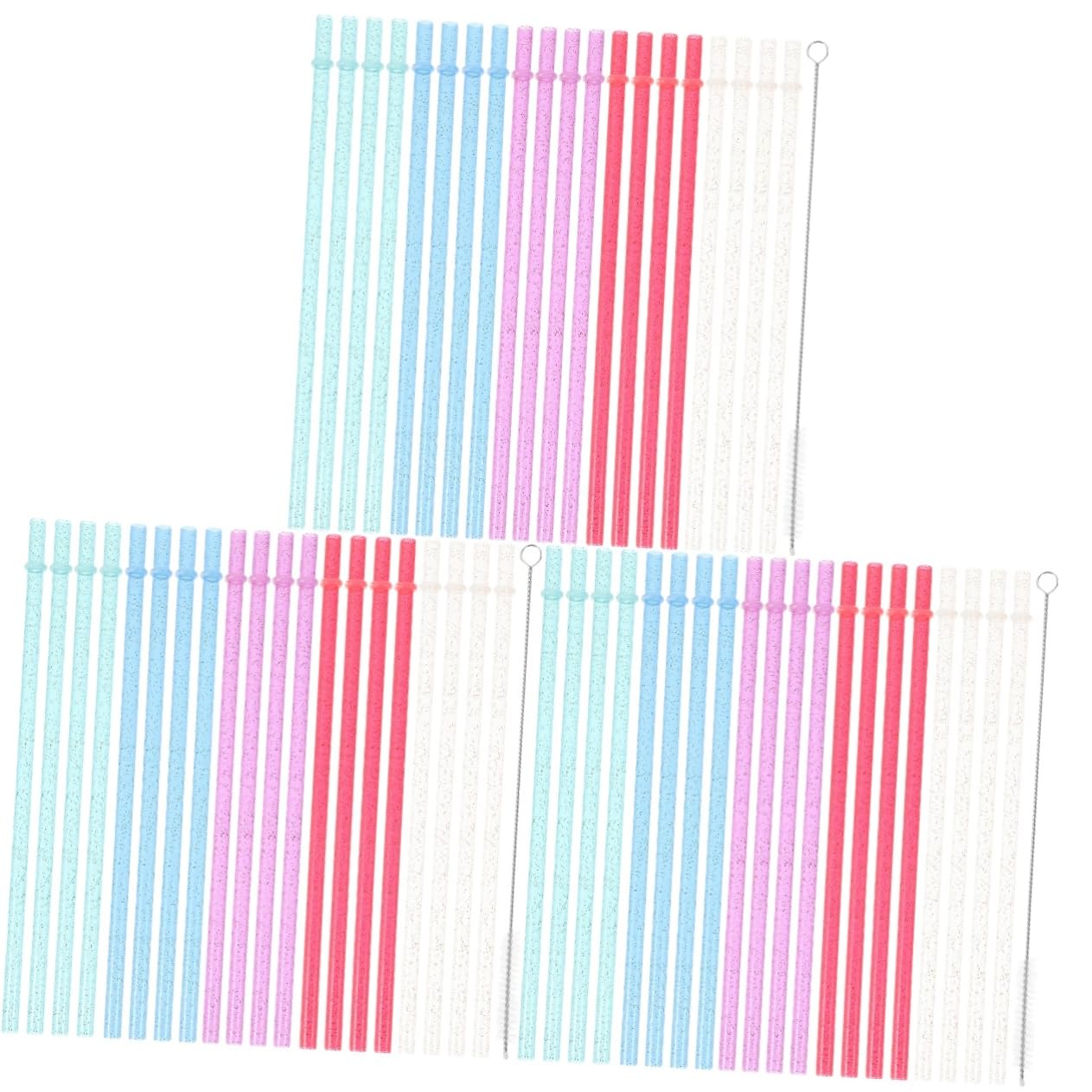 Pinceau en paille et pailles réutilisables Amosfun pour nettoyer les résidus de sirop et smoothie