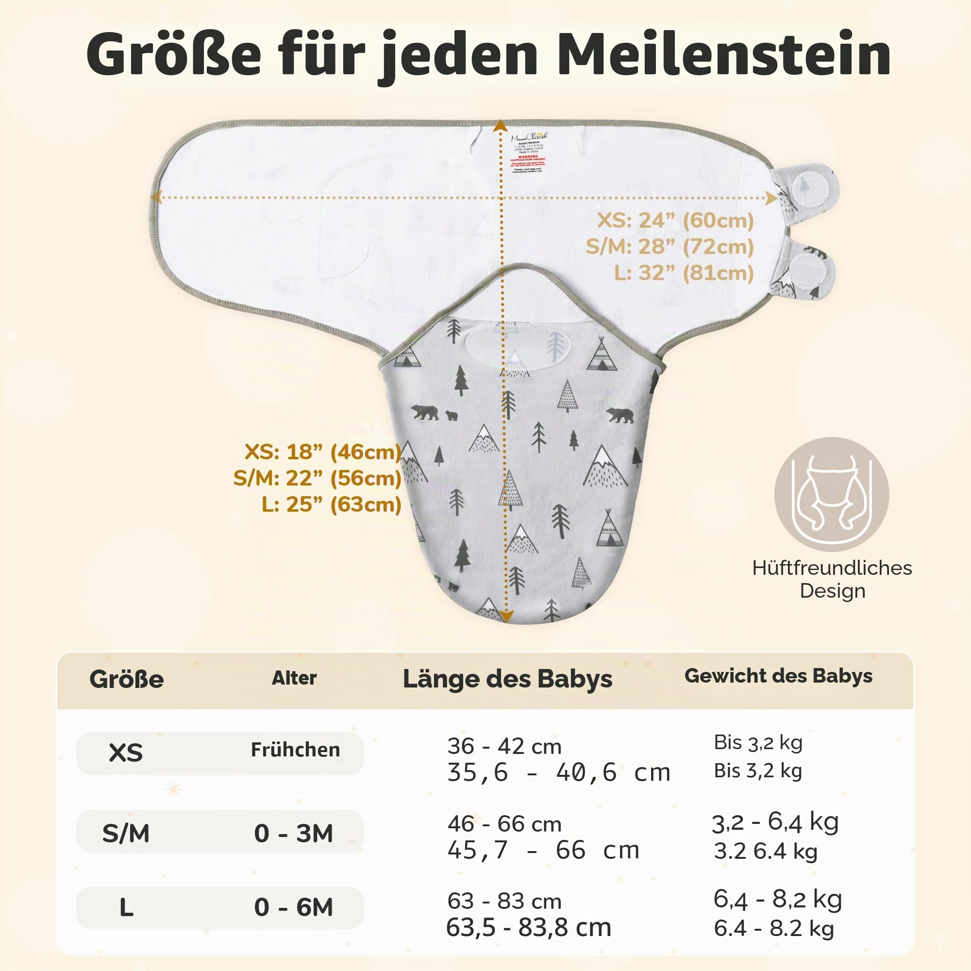 Mama Cheetah Baby Swaddle Sack, Bio Swaddle Decke Neugeborenes Swaddle Schlafsäcke, verstellbare Säuglings Swaddle Wrap, einfache Swaddles für Junge Mädchen 3-6 Monate