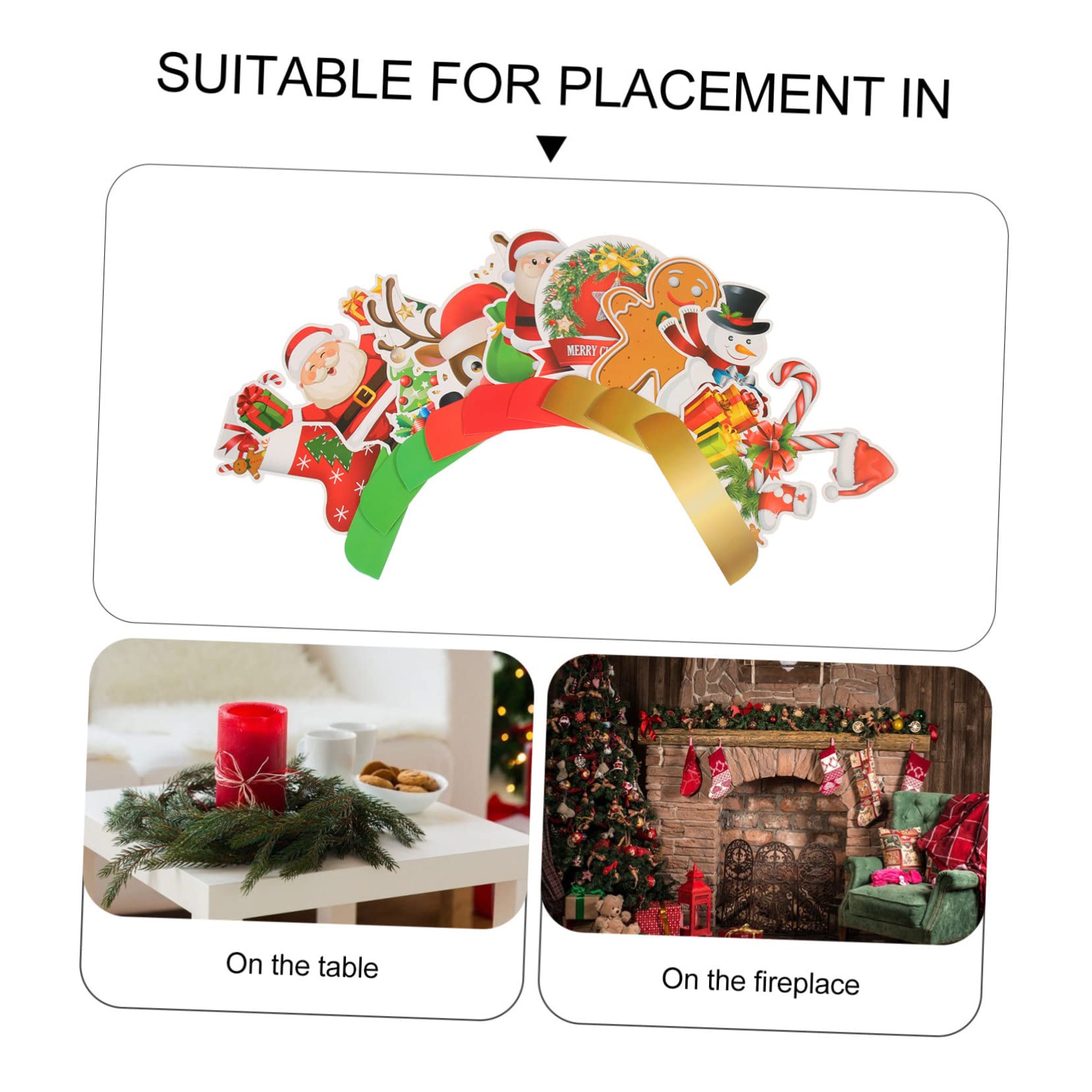 Vaguelly 27pezzi Decorazioni Tema Natalizio Stile Honeycomb Accessori Creativi per Feste di Natale e Addobbi da Tavola per Scenografie Festive e Foto Indimenticabili
