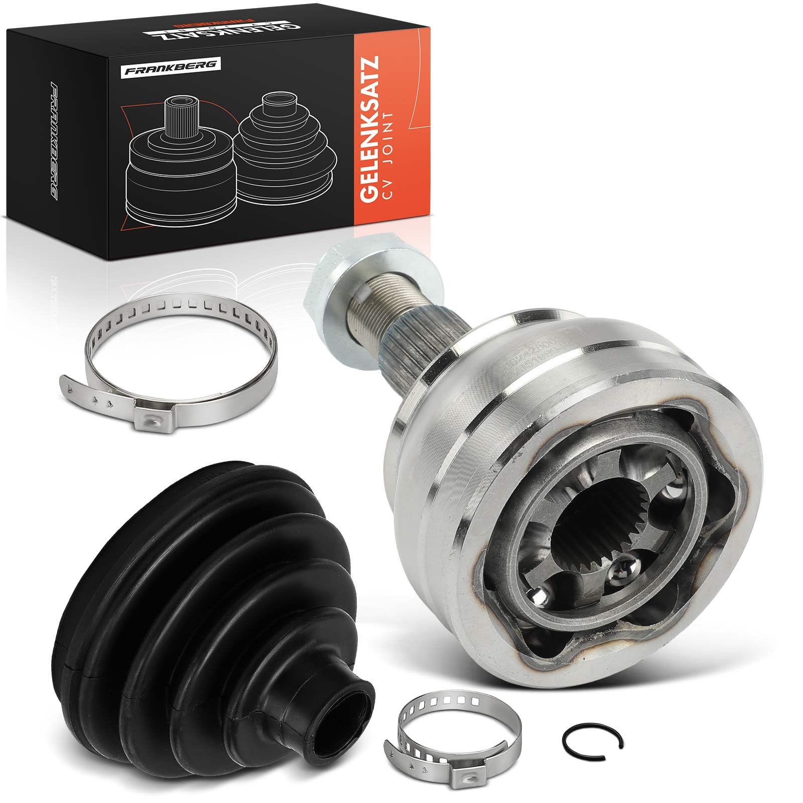 Frankberg Kit de junta homocinética del lado de la rueda delantera 374940 | Compatible con: Plataforma plana/chasis Doblo 263, Giulietta 940, Tour combinado X12, Doblo MPV 263, Delta III 844