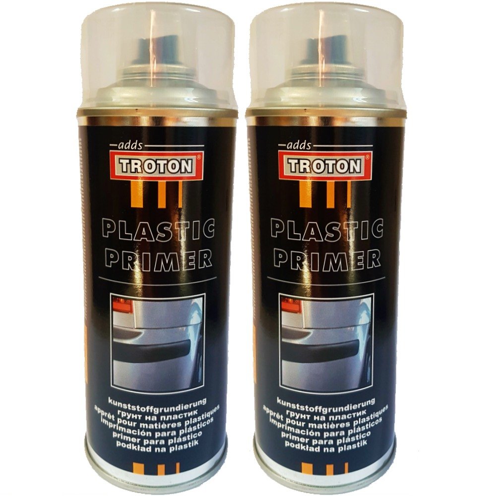 Troton 1K Plastic Primer 2 x 400 ml Plastic Primer Adhesive Primer Spray