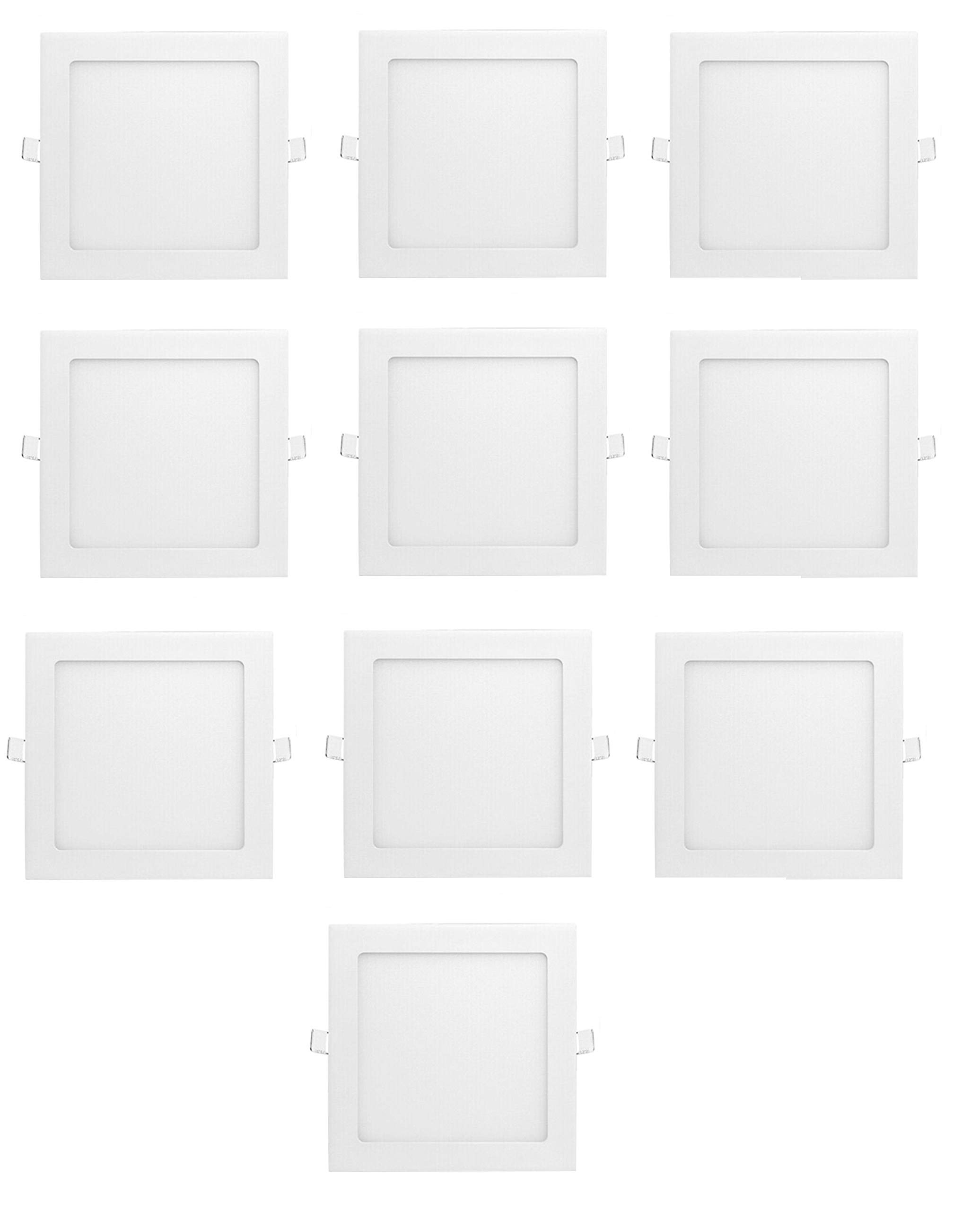 Buy 12 Watt Led Square Ceiling/Pop/False Ceiling Panel Light Pack of 10 Online at desertcart UAE