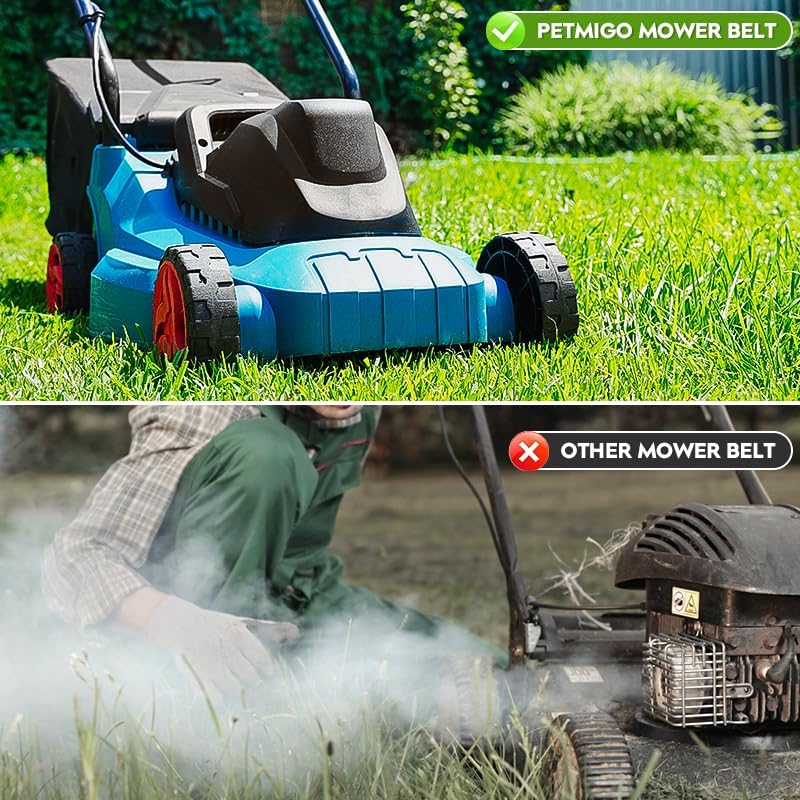 Miniatura 6 de Correa de transmisión de cubierta de cortacésped 12 "x 102 14" para John Deere M110978 LX176 LX178 LX188, para Wright Mfg. 71460040 Stander ZK con