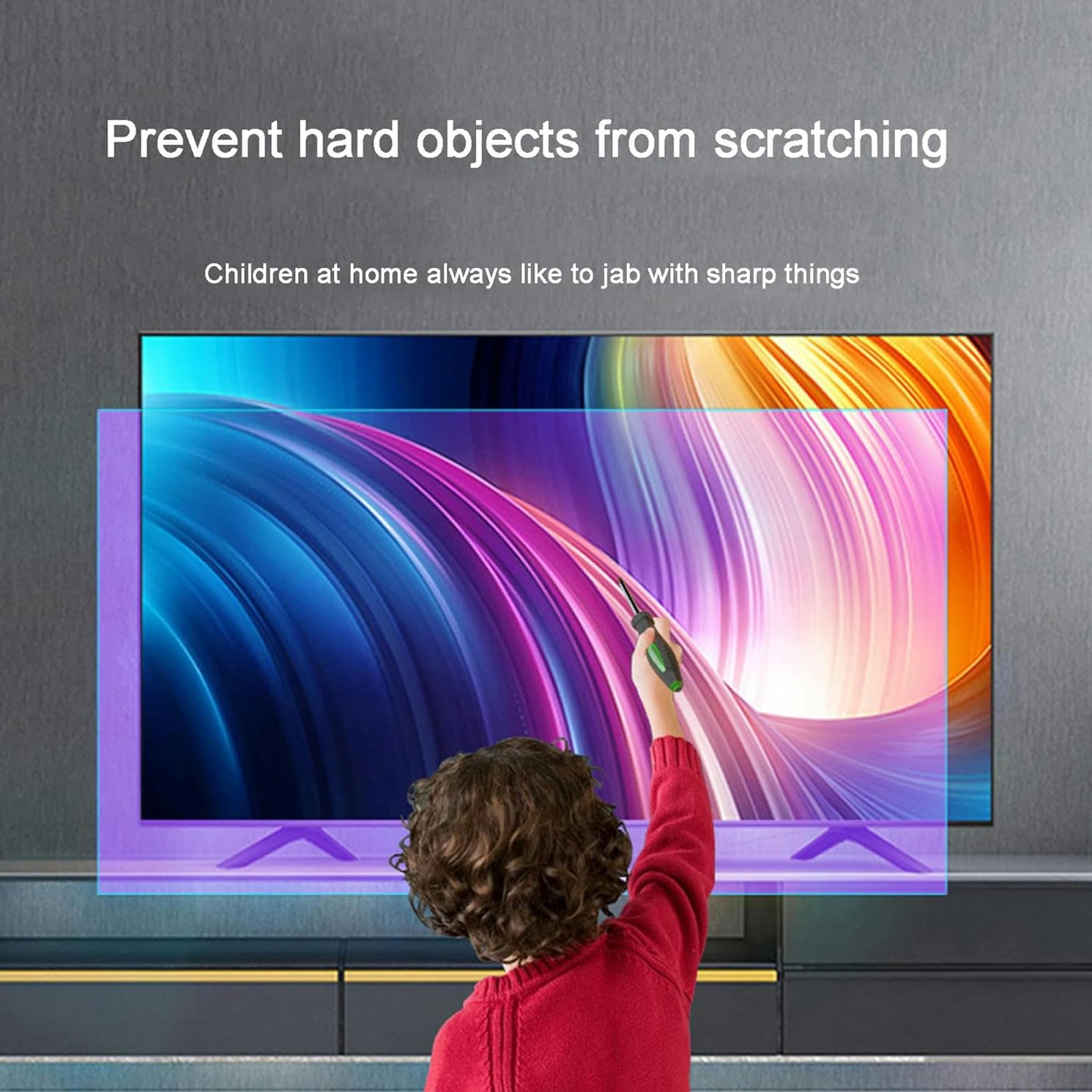 Pellicola Protettiva Opaca Antiriflesso Per Schermo Tv, Filtro Anti-Luce Blu Per Schermi Da 32-39 Pollici Per Samsung, Tcl, Sony, Sharp, Hisense, Lg, Ecc. / 34 Pollici 815X345 Mm, 39 Pollici 856X478