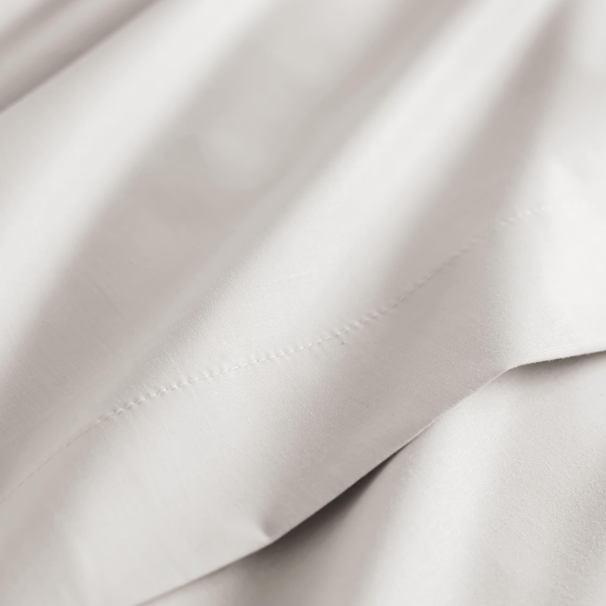 Drap Housse Coton Percale Bonnet 40 cm Écru 180x200 - SOMEO
