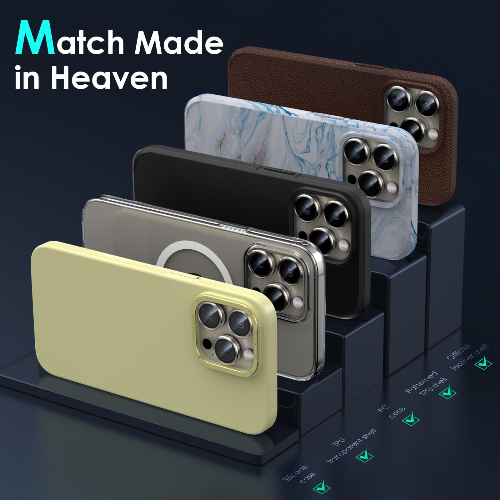 Smasener Pour IPhone 15 /iPhone 15 Plus Caméra Protection