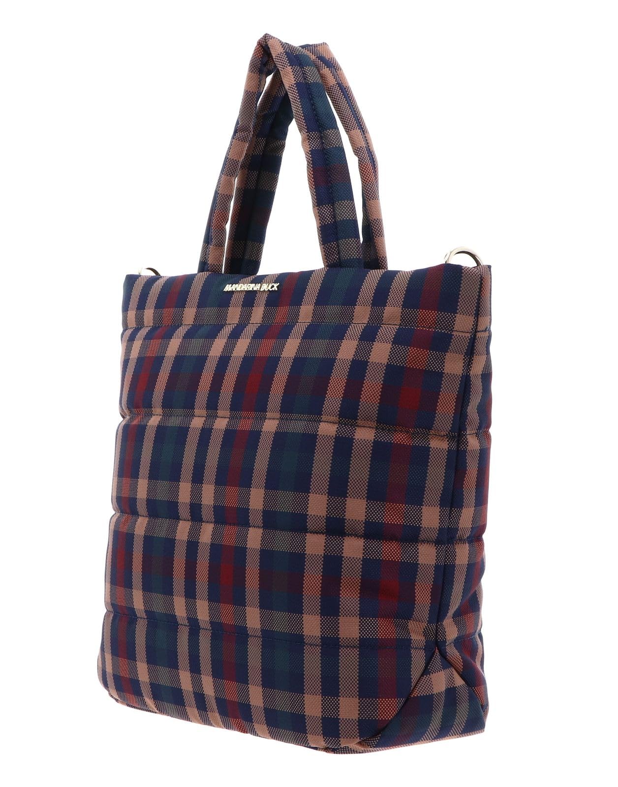 Mandarina Duck borsa a tracolla Tartan Tote Tartan Brown multicolore