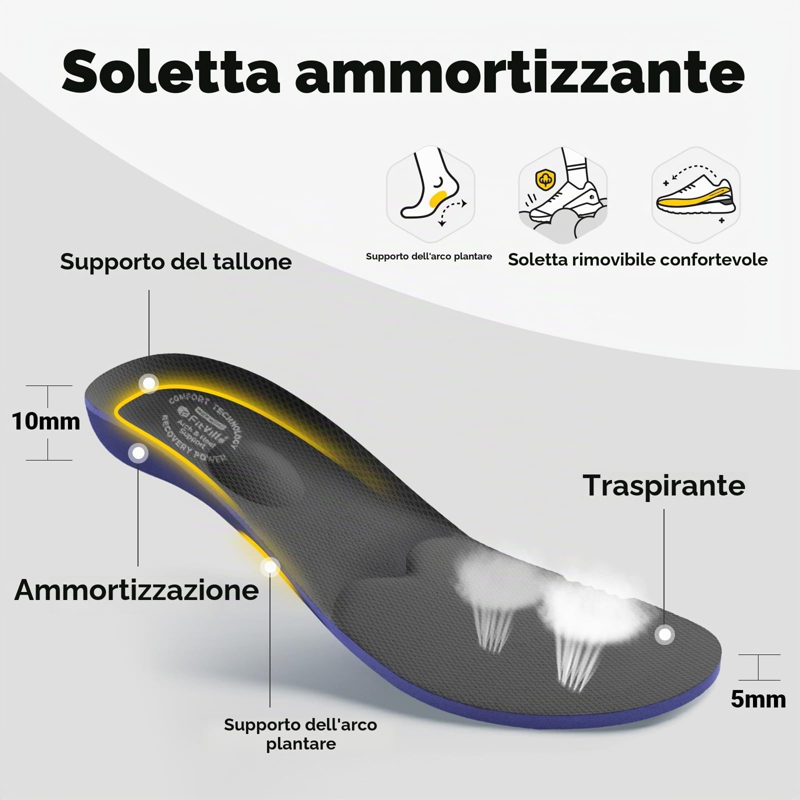 FitVille Scarpe con Strappo Uomo Extra Large per Diabetici Sneakers da Riabilitative Traspiranti Pantofole per Camminare Anziani