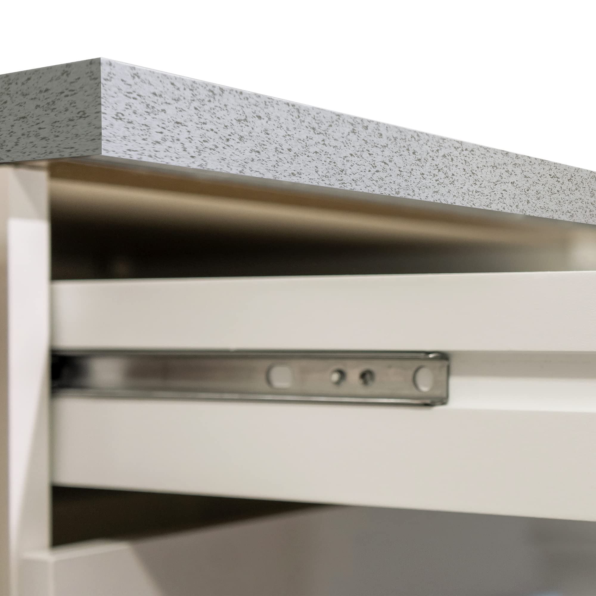 Küchenschrank Bochum - Unterschrank klassisch Weiß - 1-türig, 1 Schublade - Breite 50 cm - Weiß