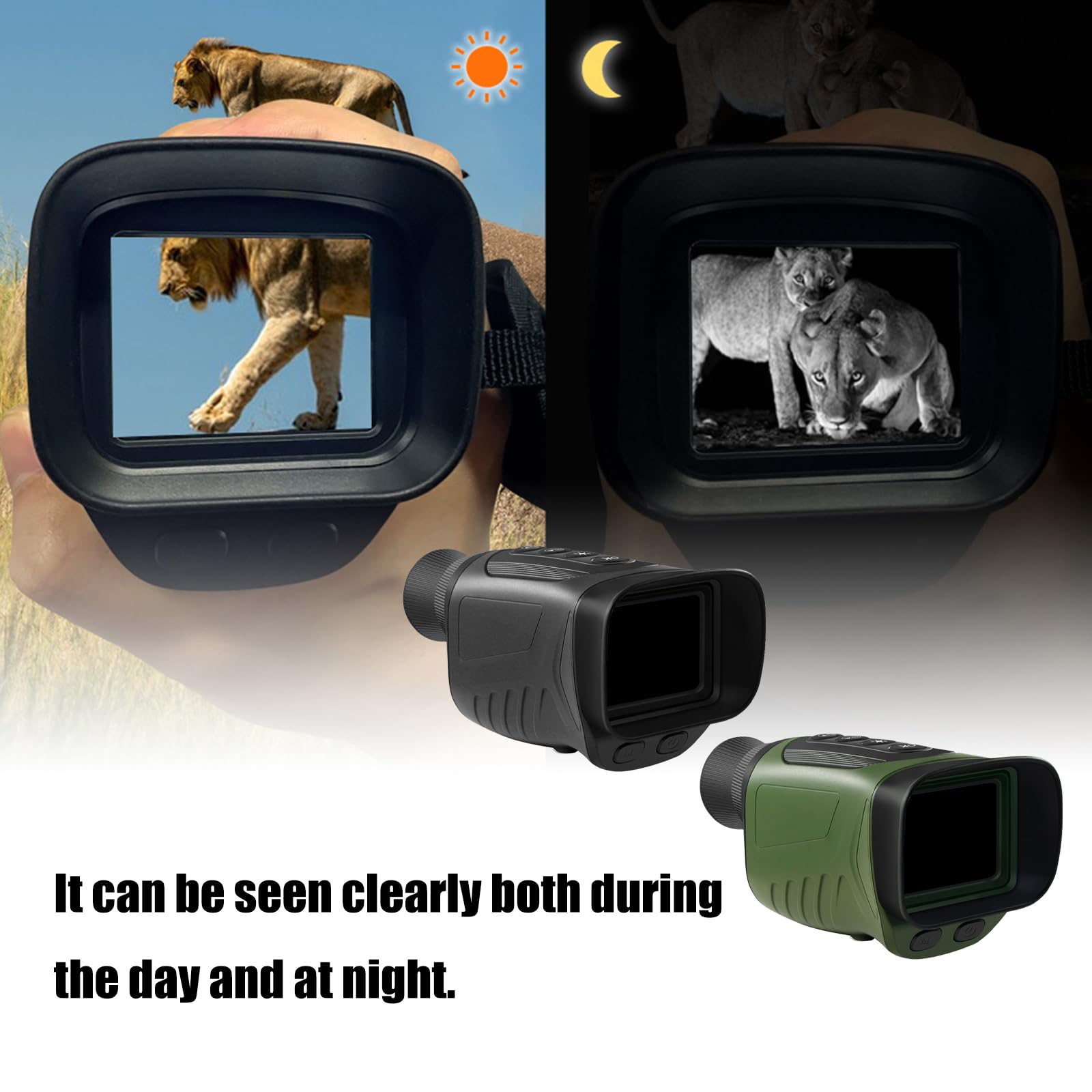 Télescope numérique multifonction pour l'enregistrement d'appareils d'observation nocturne, construction légère pour l'observation des oiseaux, l'observation de la faune sauvage, lunette de visée