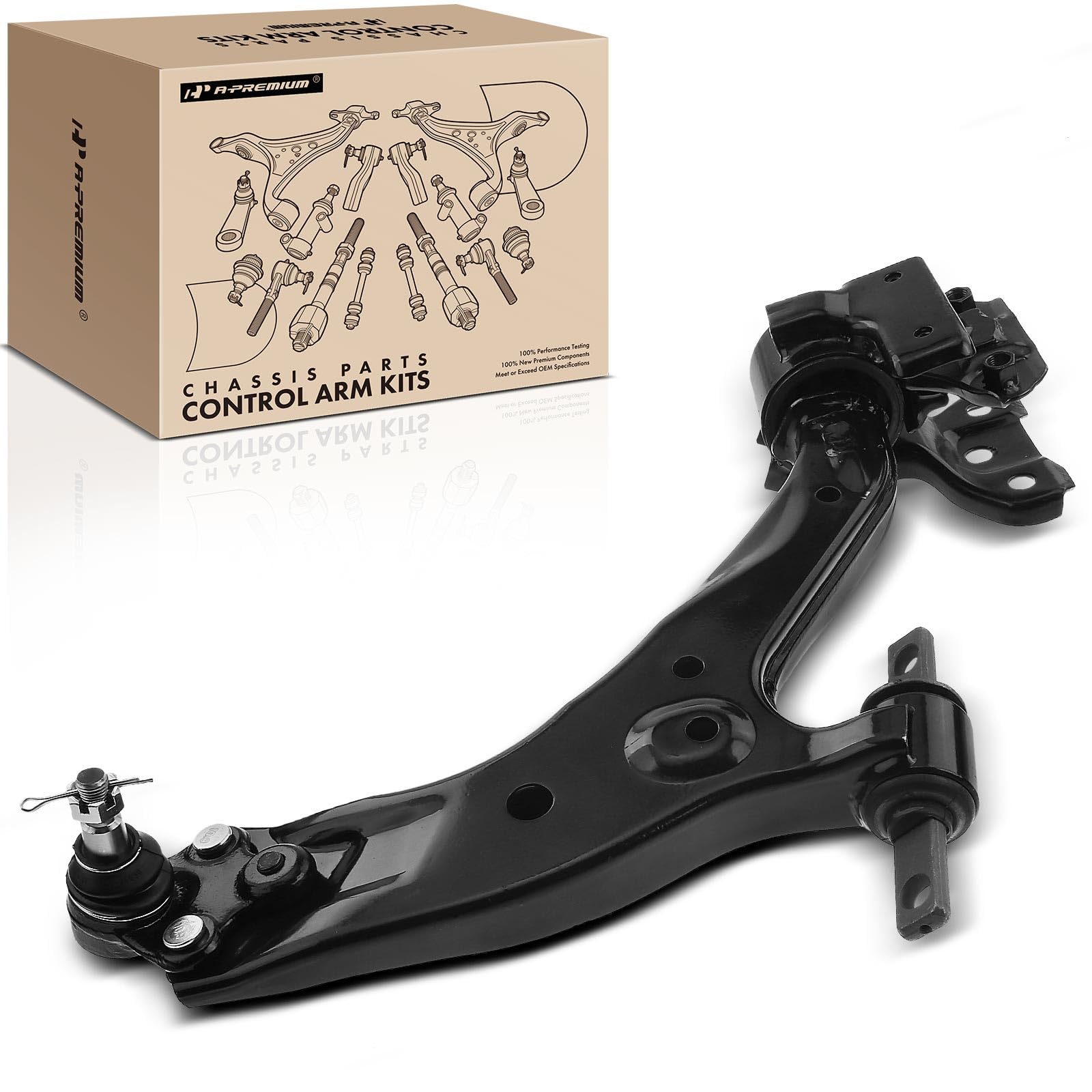 A-Premium Front Right Lower Control Arm, with Ball Joint & Bushing, Compatible with Honda CR-V 2012 2013 2014