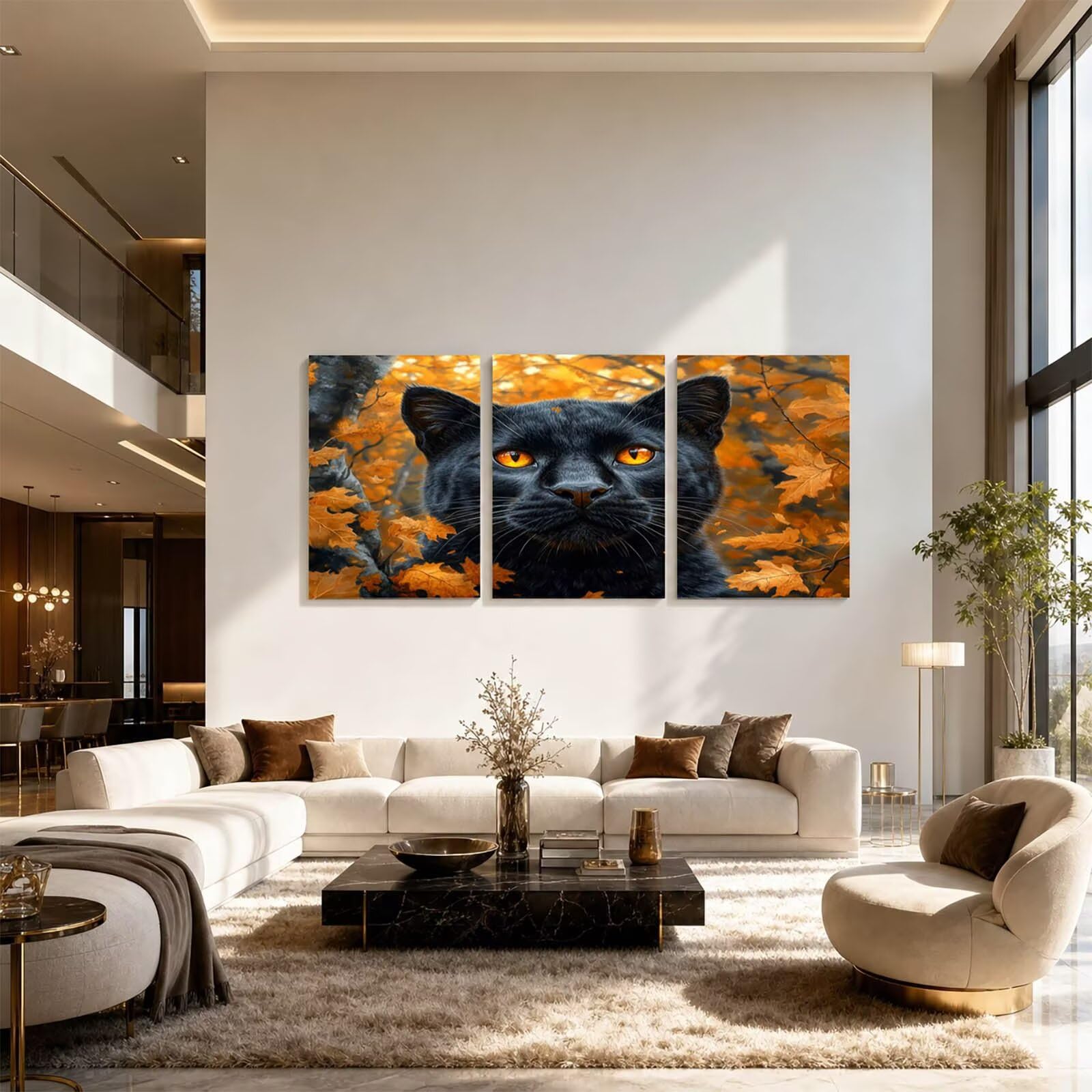 JLYH-2741 zestaw 3 sztuk luminescencyjnych farb akrylowych, dla dorosłych, lampart, malowanie według liczb, liście klonu, zestaw do majsterkowania dla dorosłych z świecącymi farbami akrylowymi, zestaw