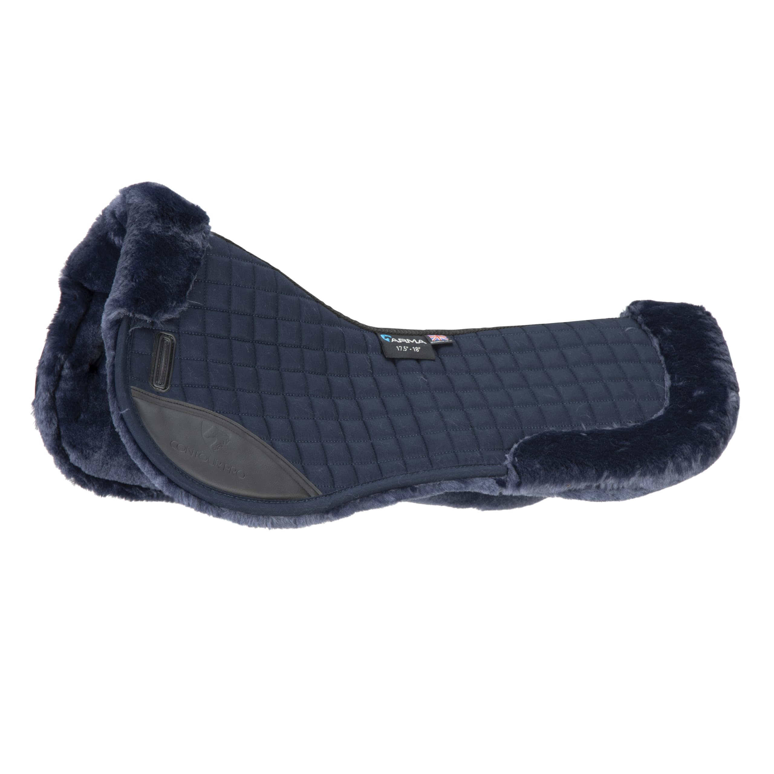 Shires ARMA Deluxe Cotton Half Pad (Navy/Navy, 17.5"-18")