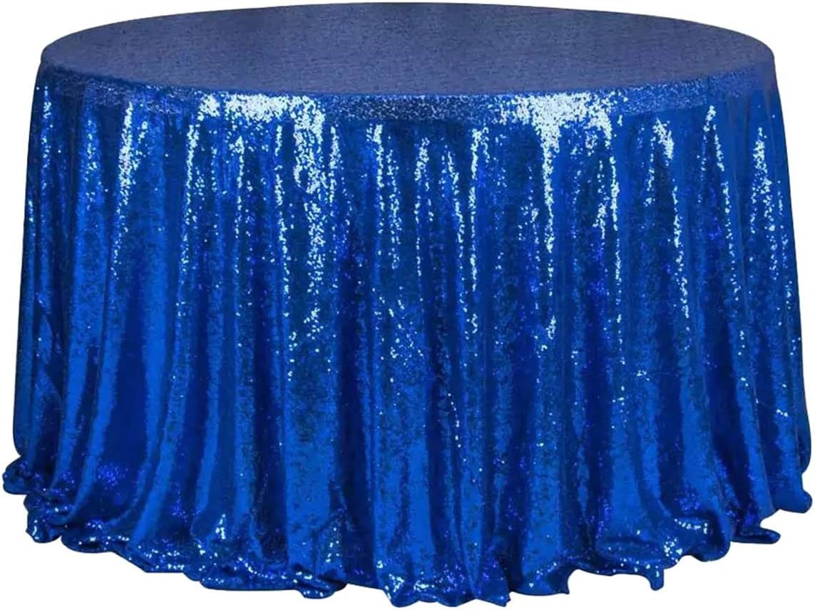 Liveinu Sparkle Glitz Sequin Tablecloth Party Table Cover