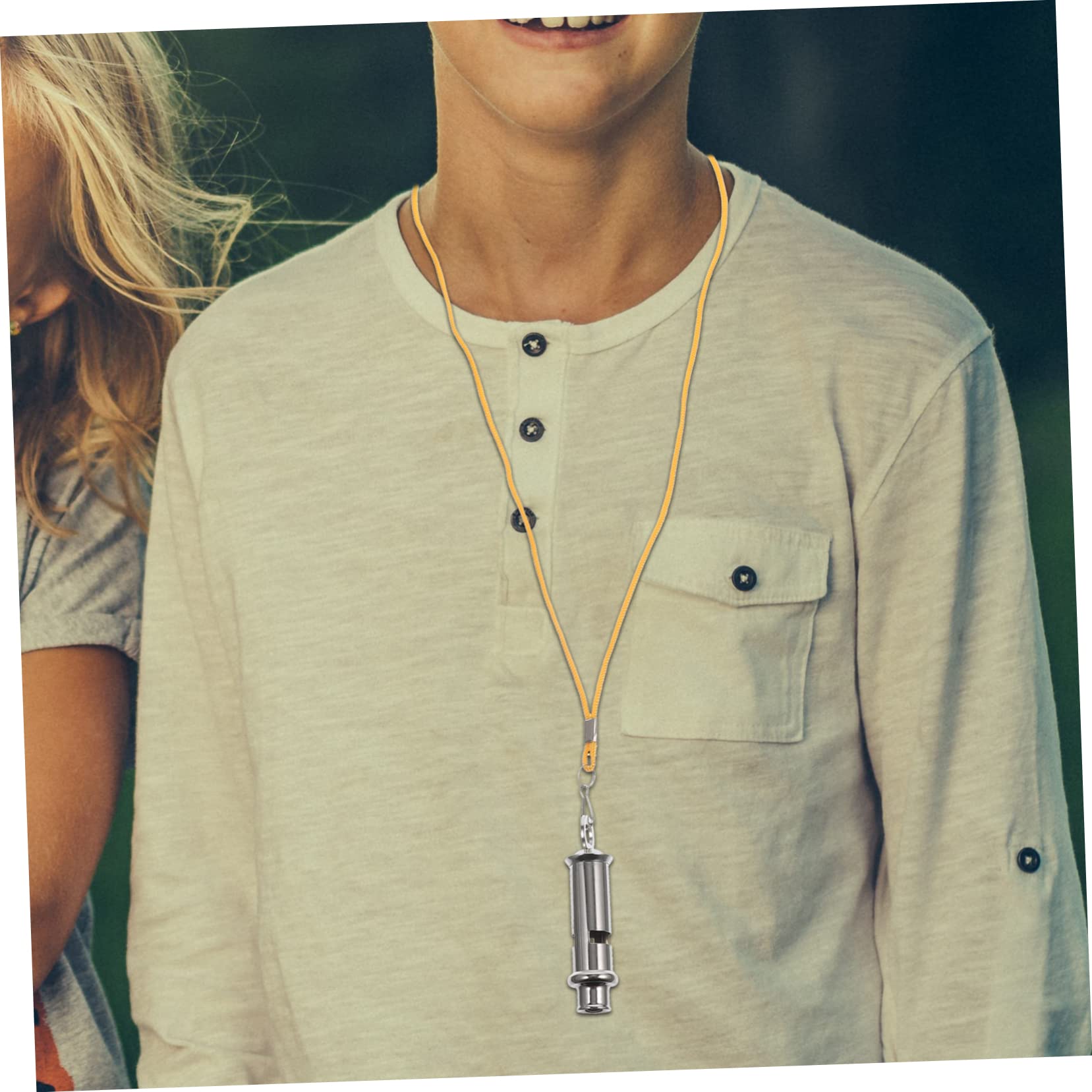 ibasenice 4pcs Stainless Steel Sports Whistles for Referees Loud Crisp Sound Lightweight and Portable for Training and Outdoor Activities for Racing Running and Competitions