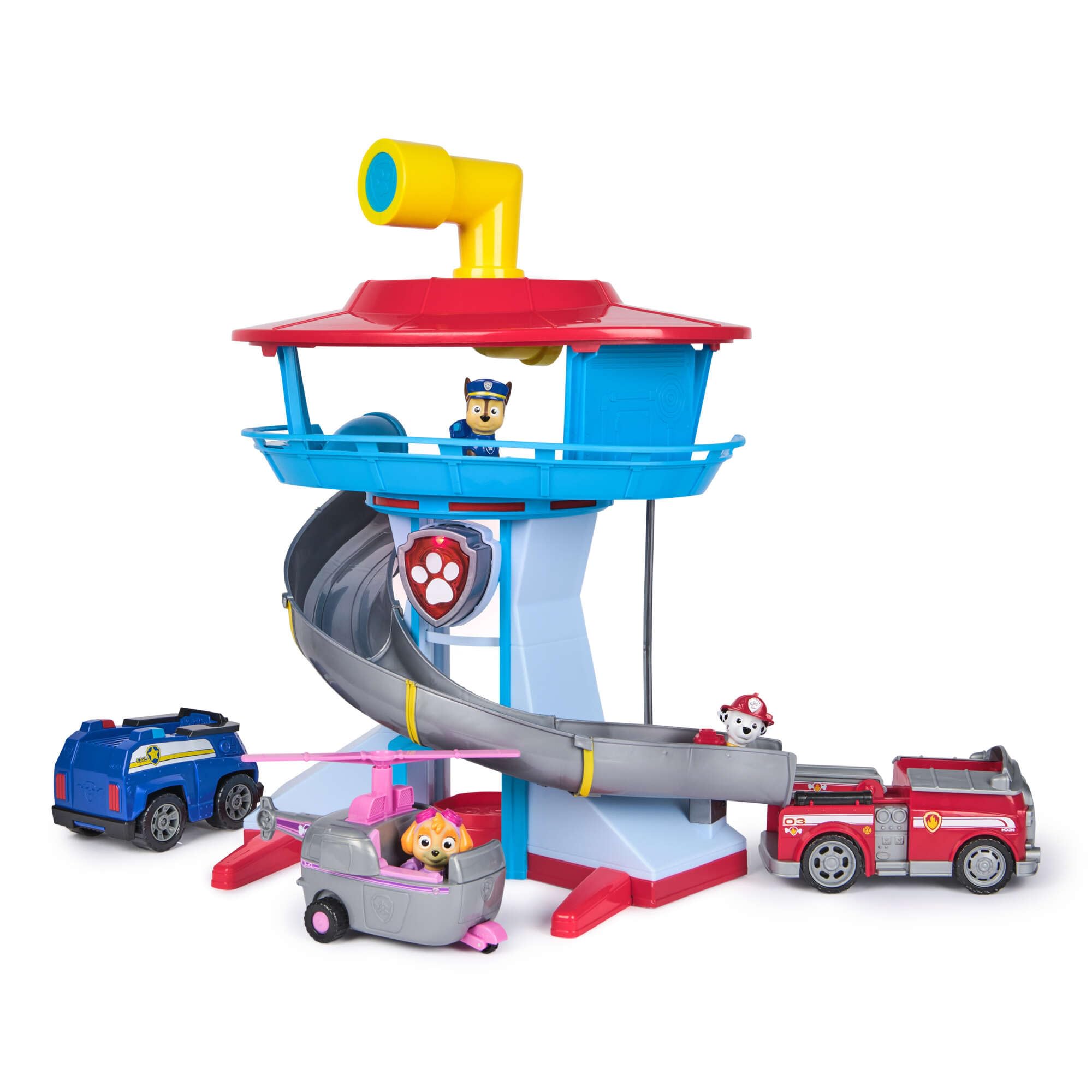 PAW PATROL Kwatera główna ze światłem i dźwiękiem, pojazdami i figurkami