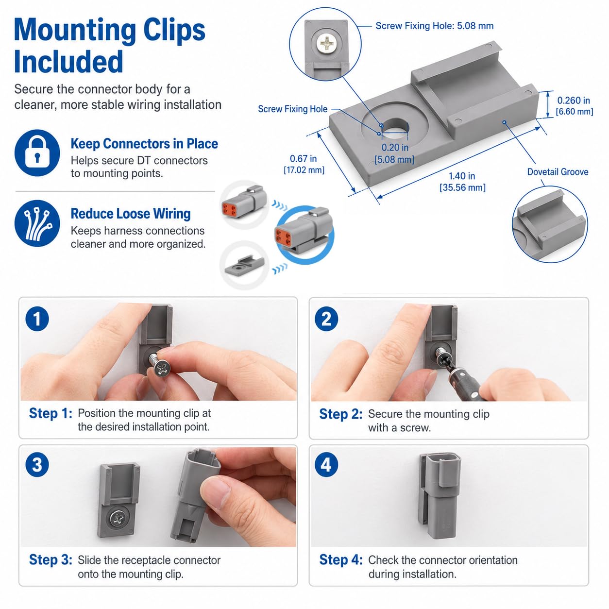 Amazon.com: JRready ST6327-2 Deutsch 2 Pin DT Connector Kit 5 Sets
