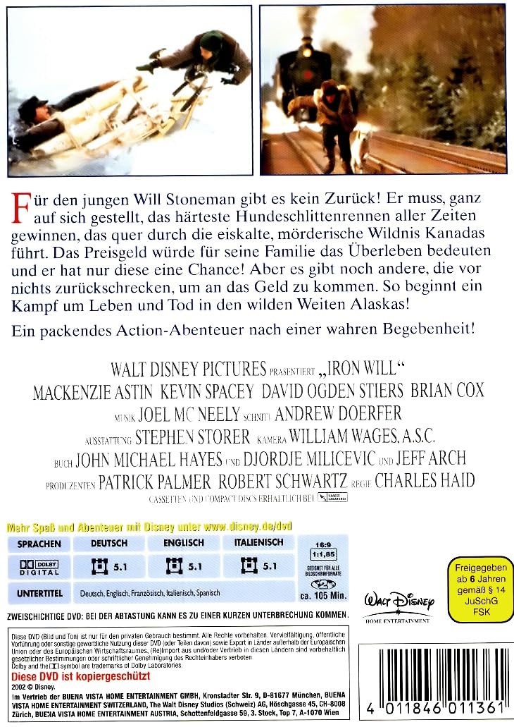 Iron Will by Walt Disney Home Video