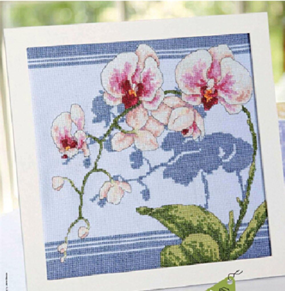 014 Newest European 14 Counted Cross Stitch, Oriental Orchids Embroidery Kit Thread