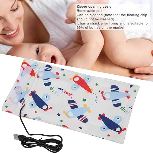 Miniatura 3 de Calentador de biberones USB,Calentador de biberones USB,Calentador portátil de viaje de leche Termostato de aislamiento infantil para bebés (L)