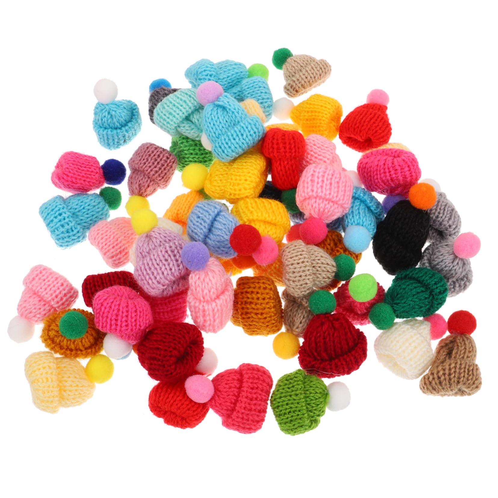 TOYANDONA 550stücke Teiliges Mini Strickmützen Bunte Handwerksdekorationen Für Junge Mädchen Und Puppen Für Bastelprojekte Und Kreative Ideen