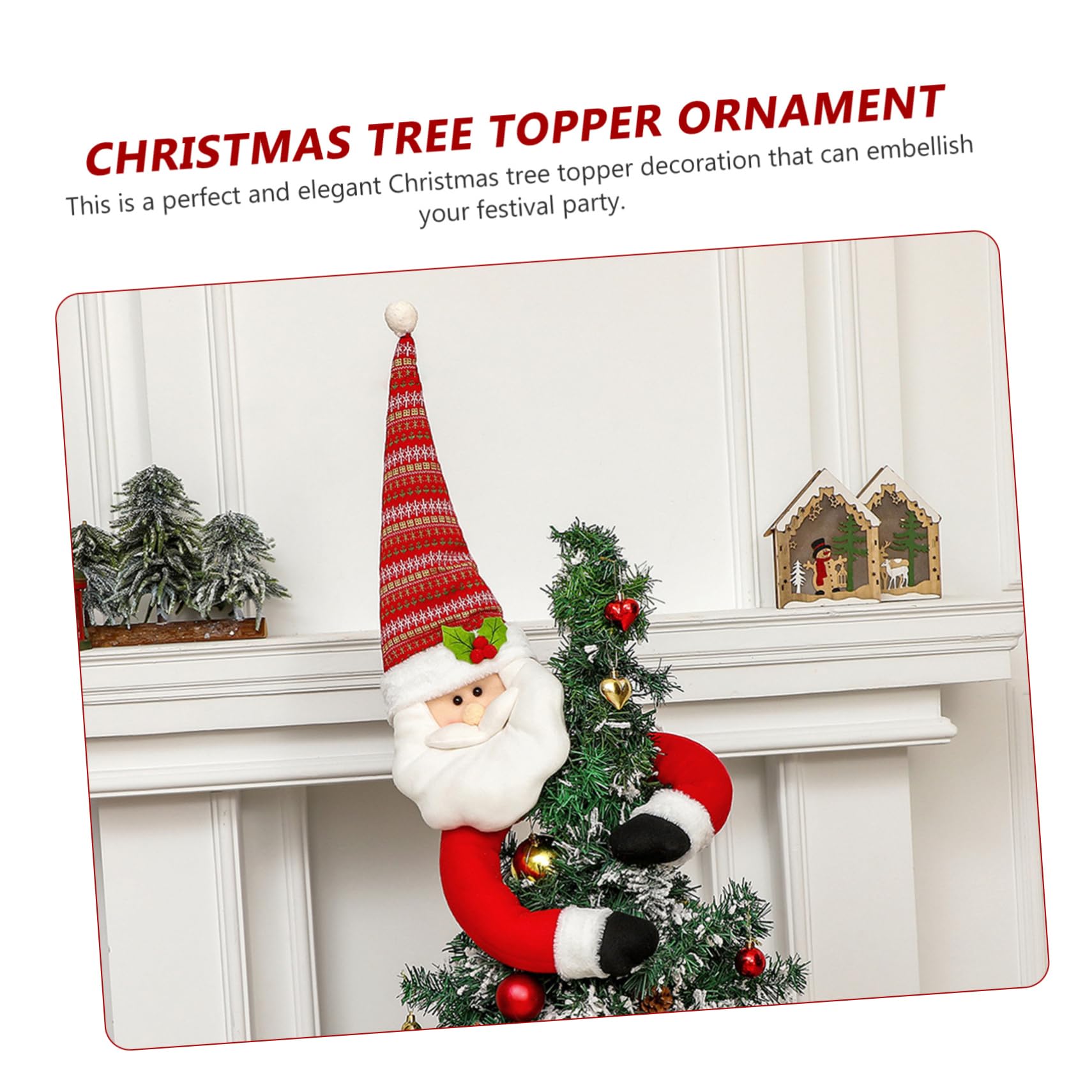 MAGICLULU Weihnachtsbaumspitze Christbaumschmuck Dekorativ Christbaumspitzenschmuck Robuste Verarbeitung Spitze für Baumdeko Gemütliche Atmosphäre