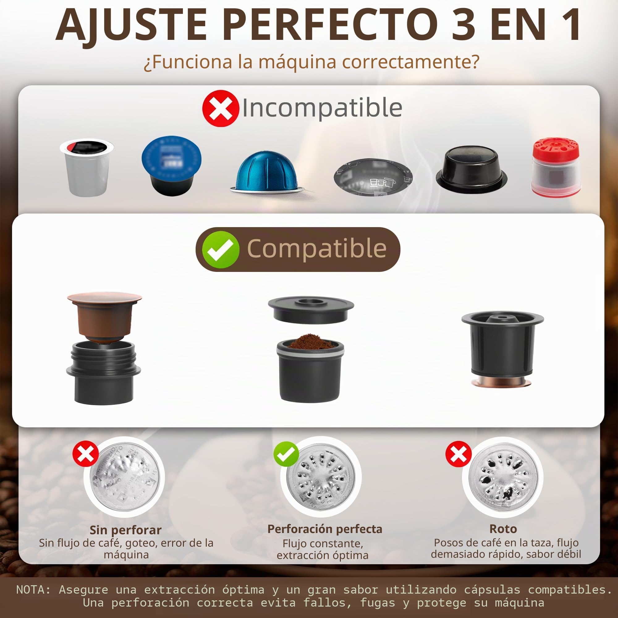 Bostar Máquina de Café Portátil con Espumador de Leche, 3 en 1 Eléctrica Portátil Expreso Recargable Cafetera Espresso para Cápsulas Pequeñas o Grandes y Café Molido para Oficina Viaje Camping (Negro)