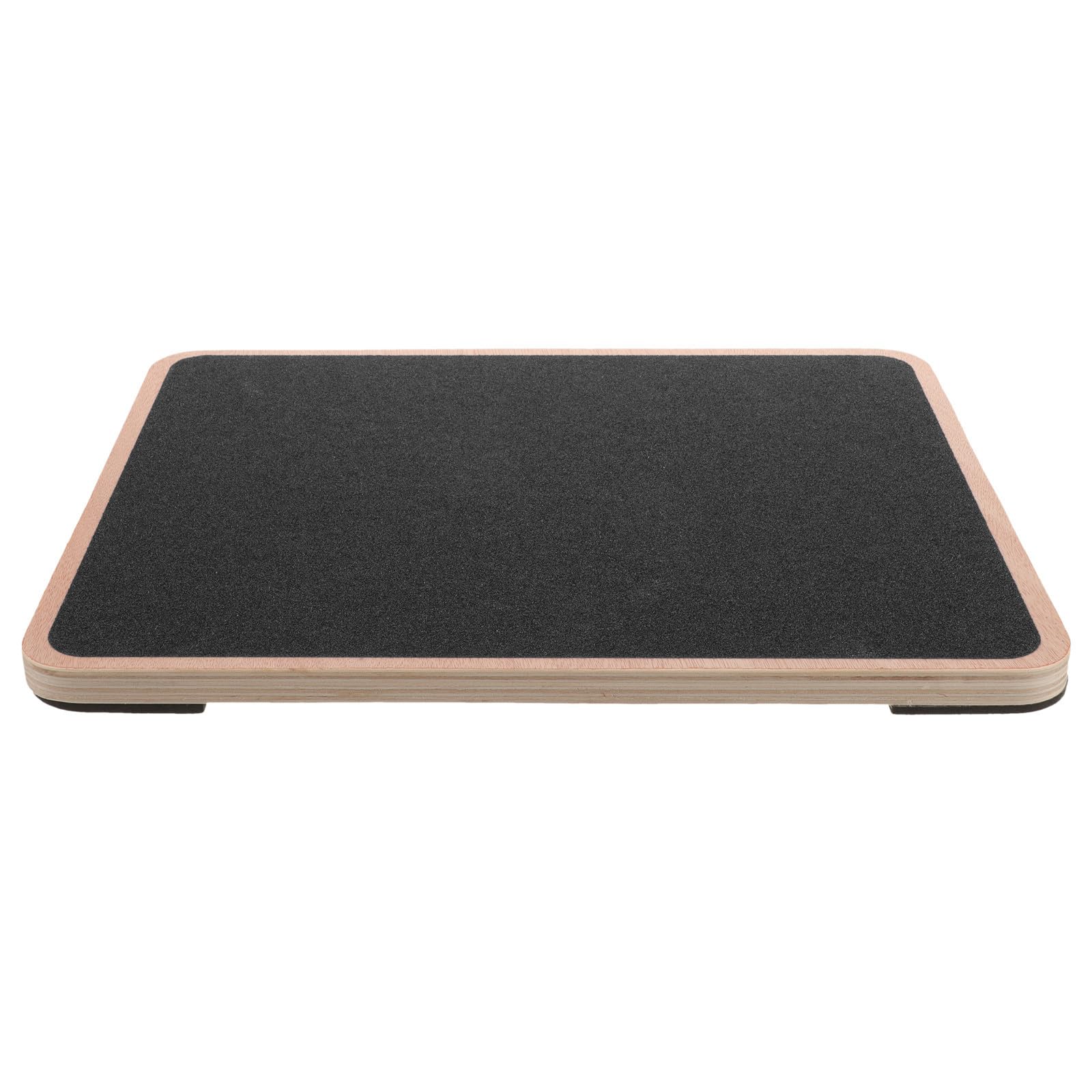 TOYANDONA Tavola di Equilibrio in Legno Quadrata Nera per Adulti, Allenamento Coordinazione e Fitness Stabilità Superiore, per Esercizi di Yoga e Training