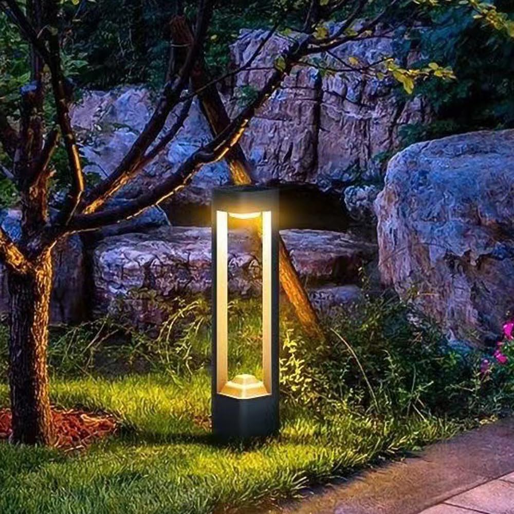FAZRPIP Aluminum Outdoor Post Lights LED Landscape Path Light, Modern Outdoor LED Bollard Lighting With IP65 Waterproof For Lawn Courtyard Driveway Pathway Decoration Lighting
