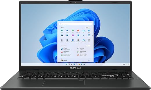 ASUS 2023 Vivobook Go 15 Laptop, 15.6″ FHD Display, AMD Ryzen 5 7520U Processor, 8GB RAM, 512GB SSD, Windows 11 Home, Mixed Black, E1504FA-AS52