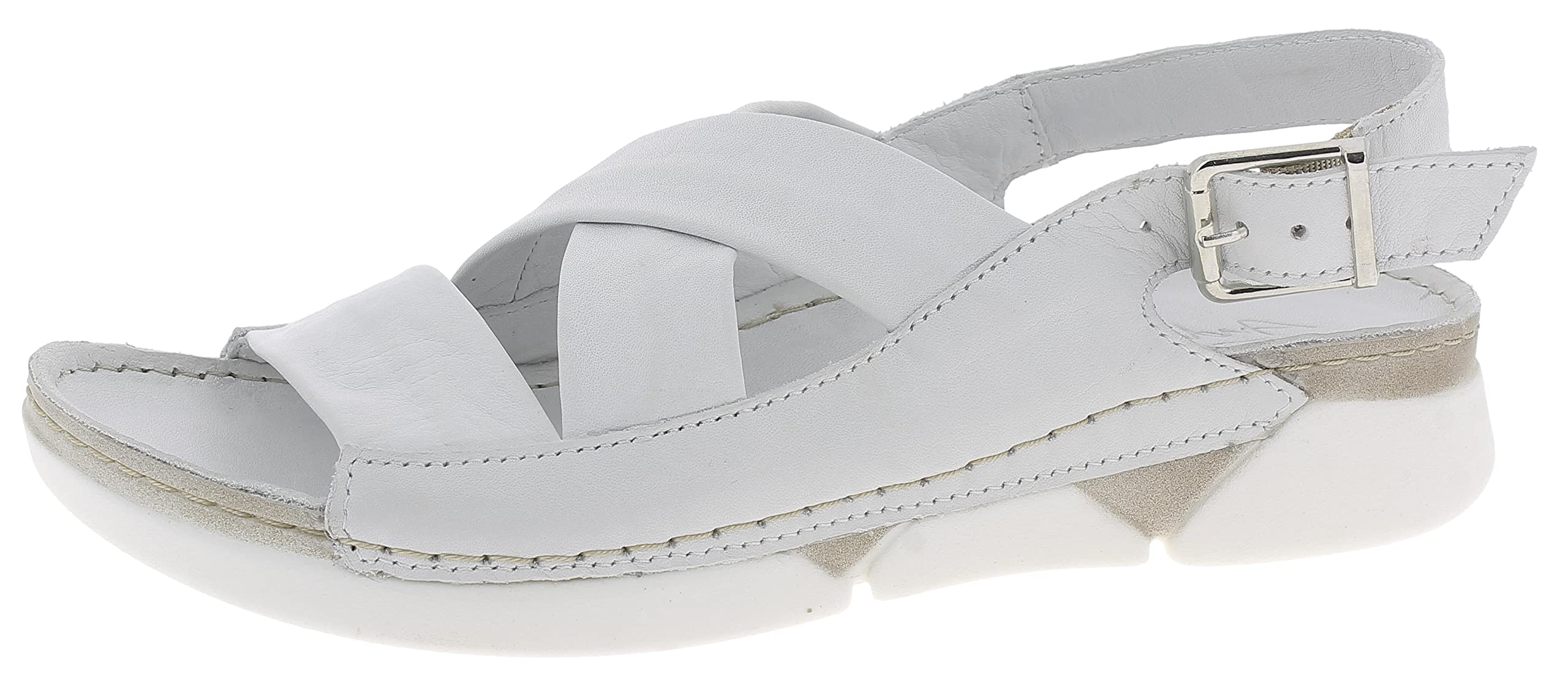 Andrea Conti Women's Sandals, White, 38 EU, Weiß, 6 UK
