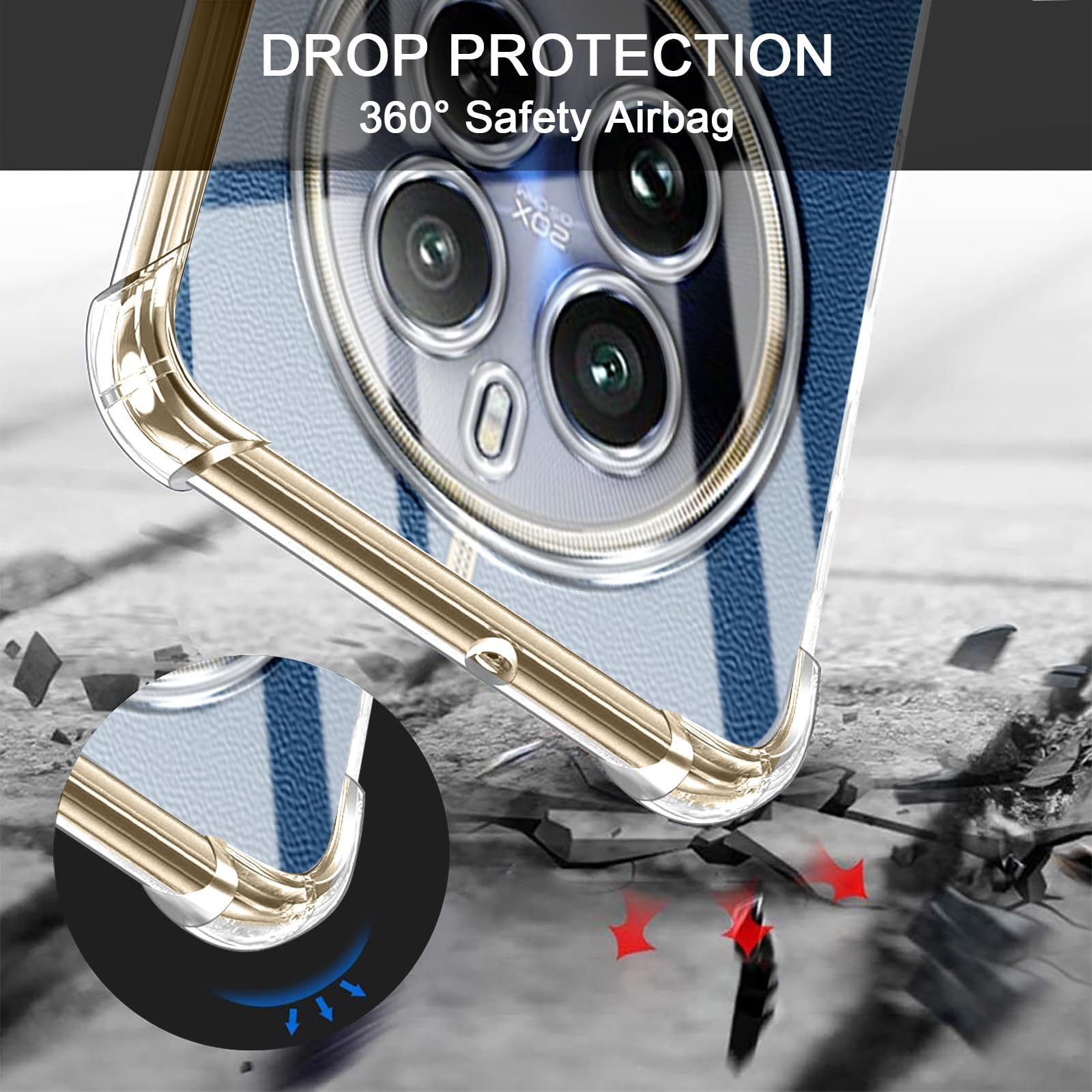 Paekear Custodia Con Tracolla Per Realme 12 Pro / 12 Pro Plus 5G – Cover Trasparente TPU Morbido Con Cordino Regolabile – Antiurto E Antigraffio
