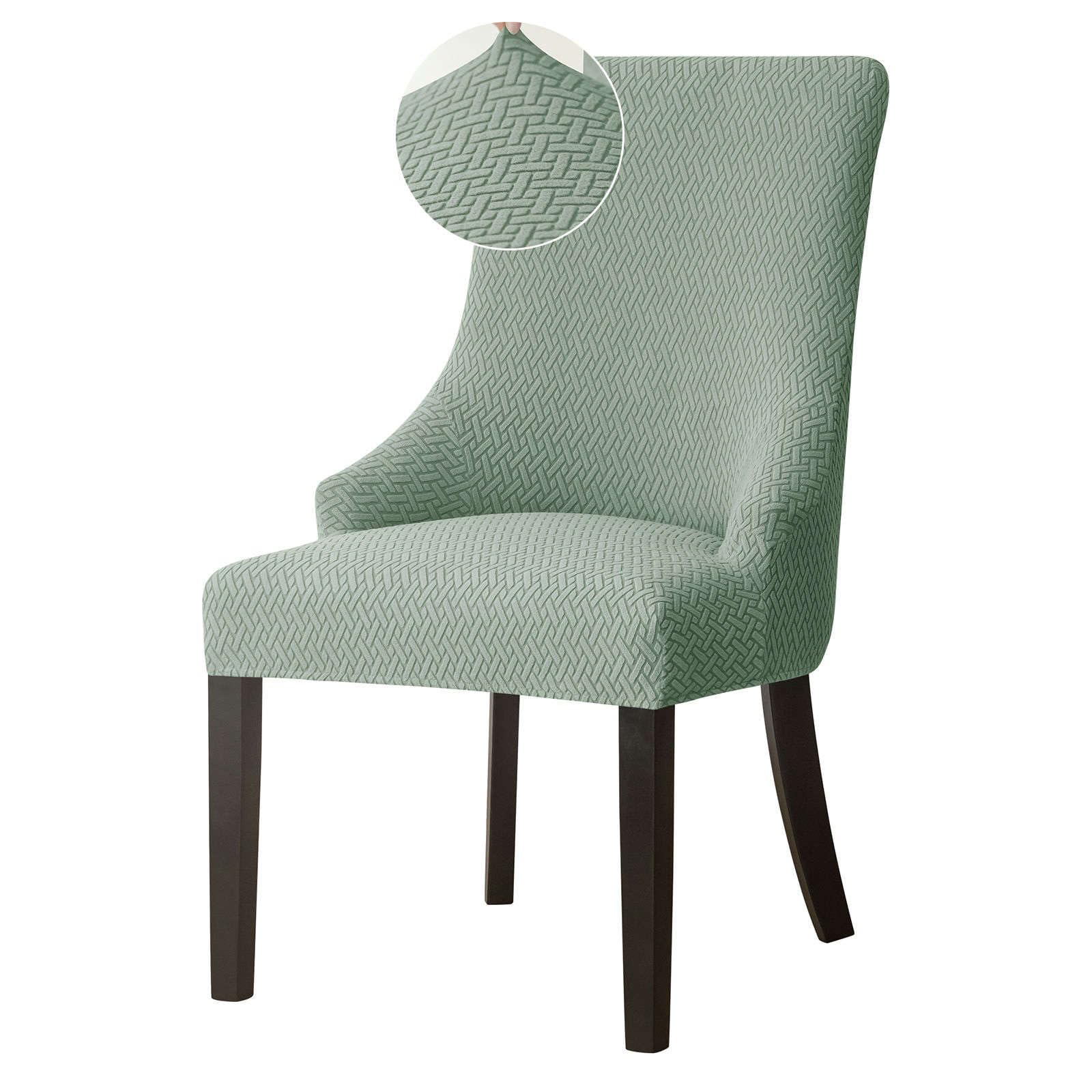Housse fauteuil à oreilles extensible élastique pour rénover une chaise usée