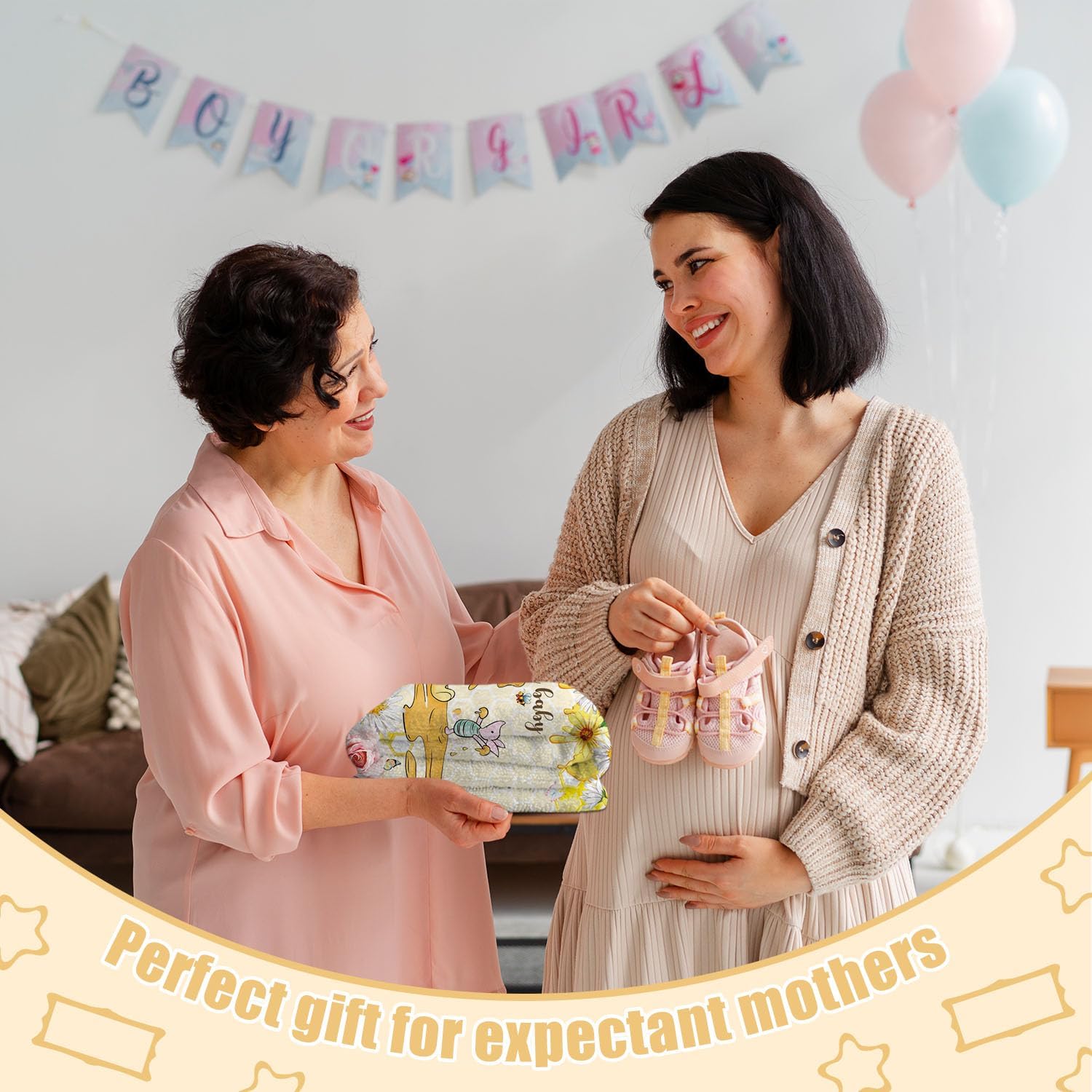 Winnie Baby Milestone Blanket, Honey Themed Baby 12 Months Milestone Blanket, Winnie Photo Calendar Monthly Growth Chart, with 8PCS Double-Sided Printed Cardstock, Christmas Decoration Photo Gift - Image 8