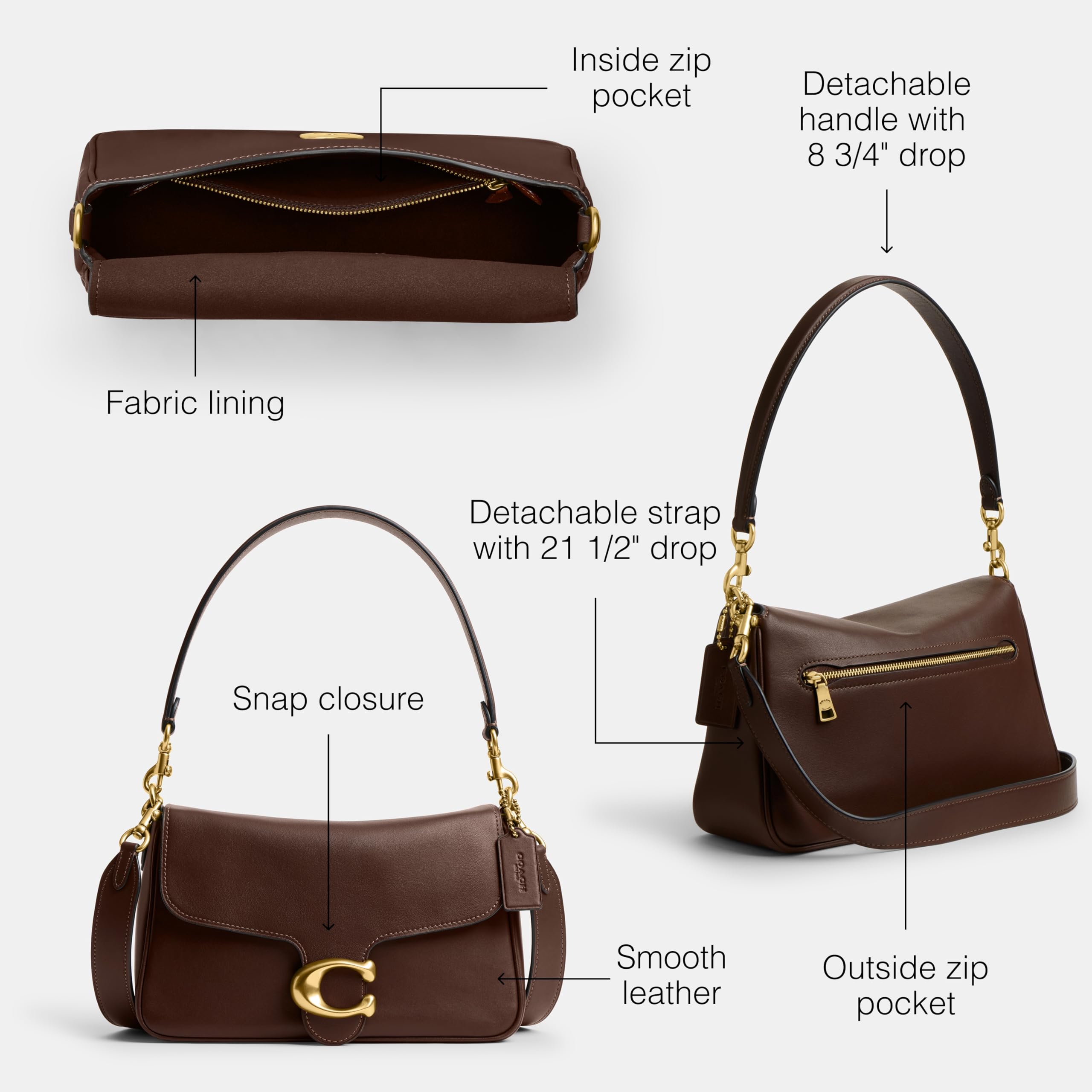 Coach Soft Tabby B4/Maple - Bolso bandolera B4/arce