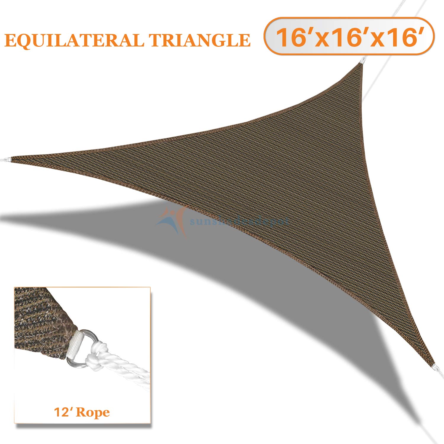 Tang 16 X 16 X 16 Sun Shade Sail Equilateral | Desertcart INDIA