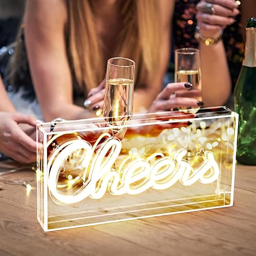 Miniatura 6 de Copkim Letrero de neón con USB LED para escritorio, letrero de neón 3D con pilas, funciona con pilas, accesorios de decoración para el hogar, bar,