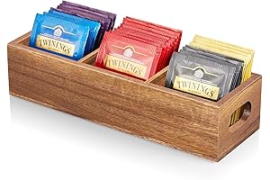 Tea Warehouse Spice Rack, Acacia Kitchen Counter Container