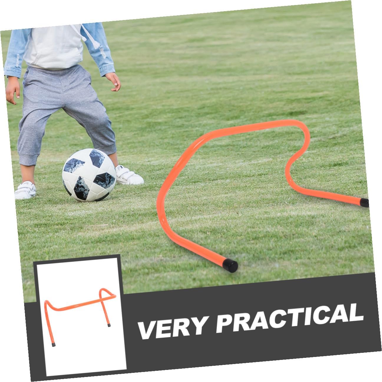 4pcs Speed Training Hurdles 15cm Plastic Agility Sports Hurdles for Soccer Football Track Obstacle Course Practice