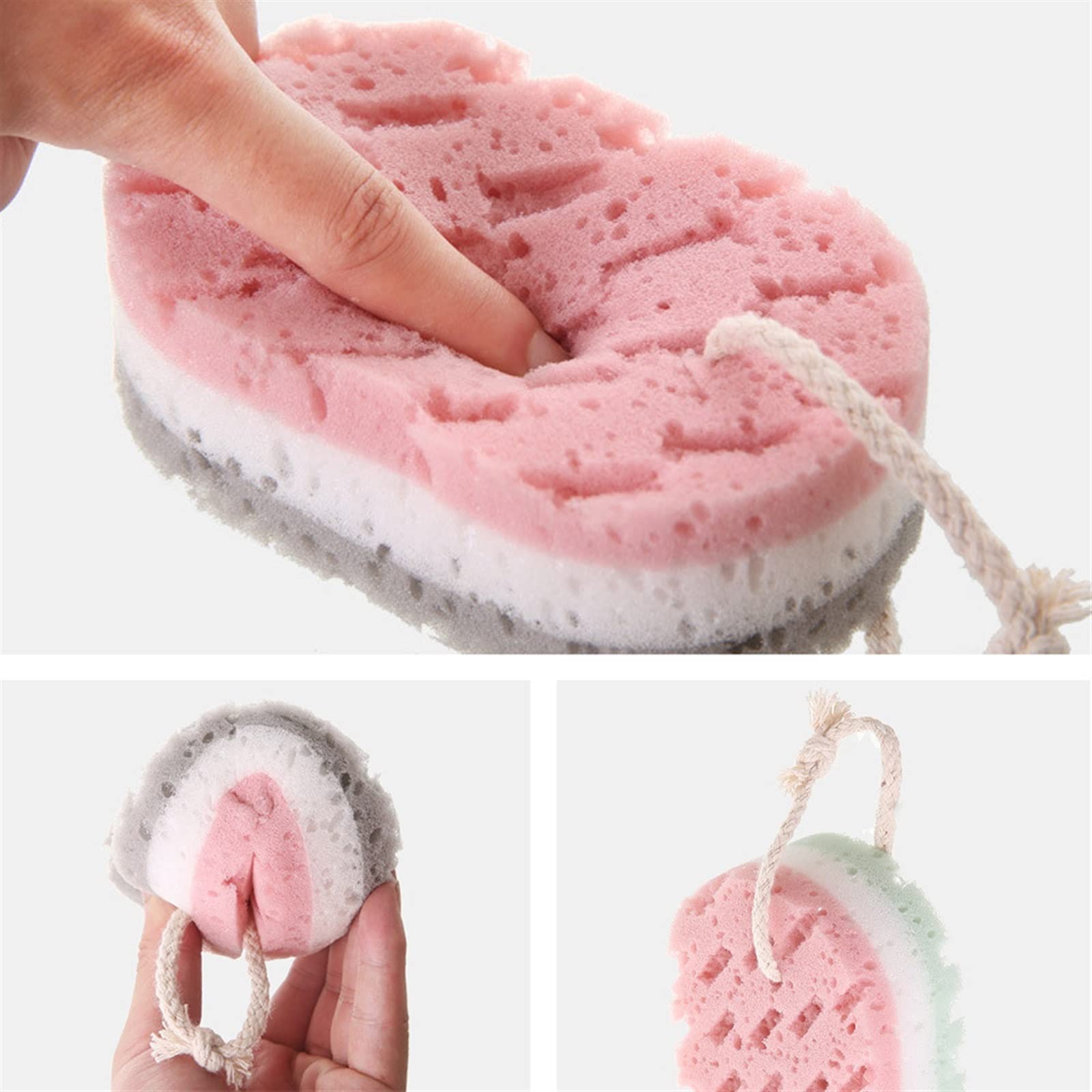 Esponja para la ducha, Esponja de baño corporal, cepillo en polvo for ducha, limpieza la piel, masaje hidratante
