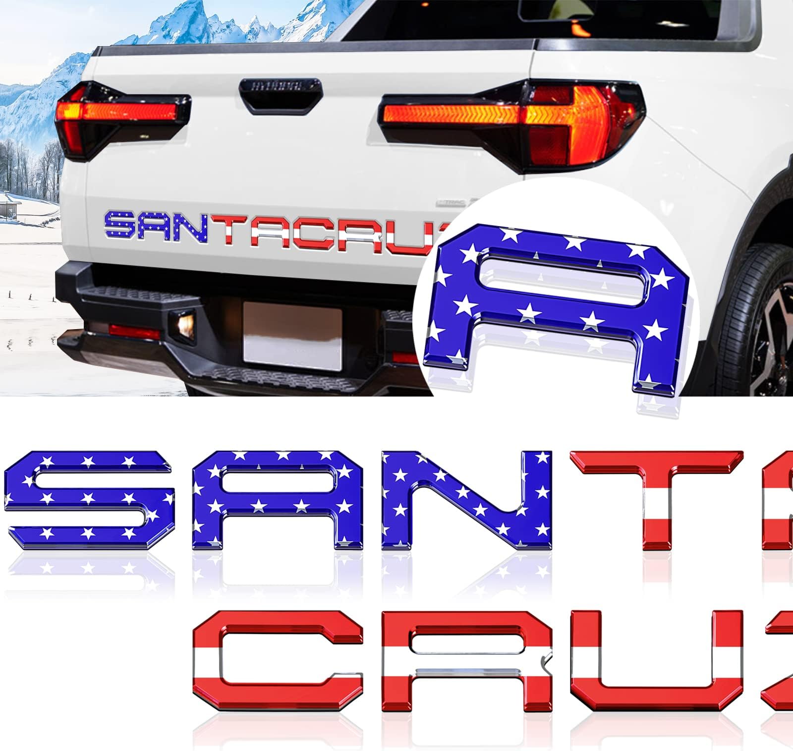 Black Tundra Emblems Red 3D Domed Raised Letters Emblem For Toyota Tundra Tailgate (2014-2021 Models) Tailgate Toyota Tundra - Foto 7