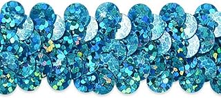 Expo International 2-Row 7/8-Inch Starlight Hologram Stretch Sequin Trim, 20-Yard